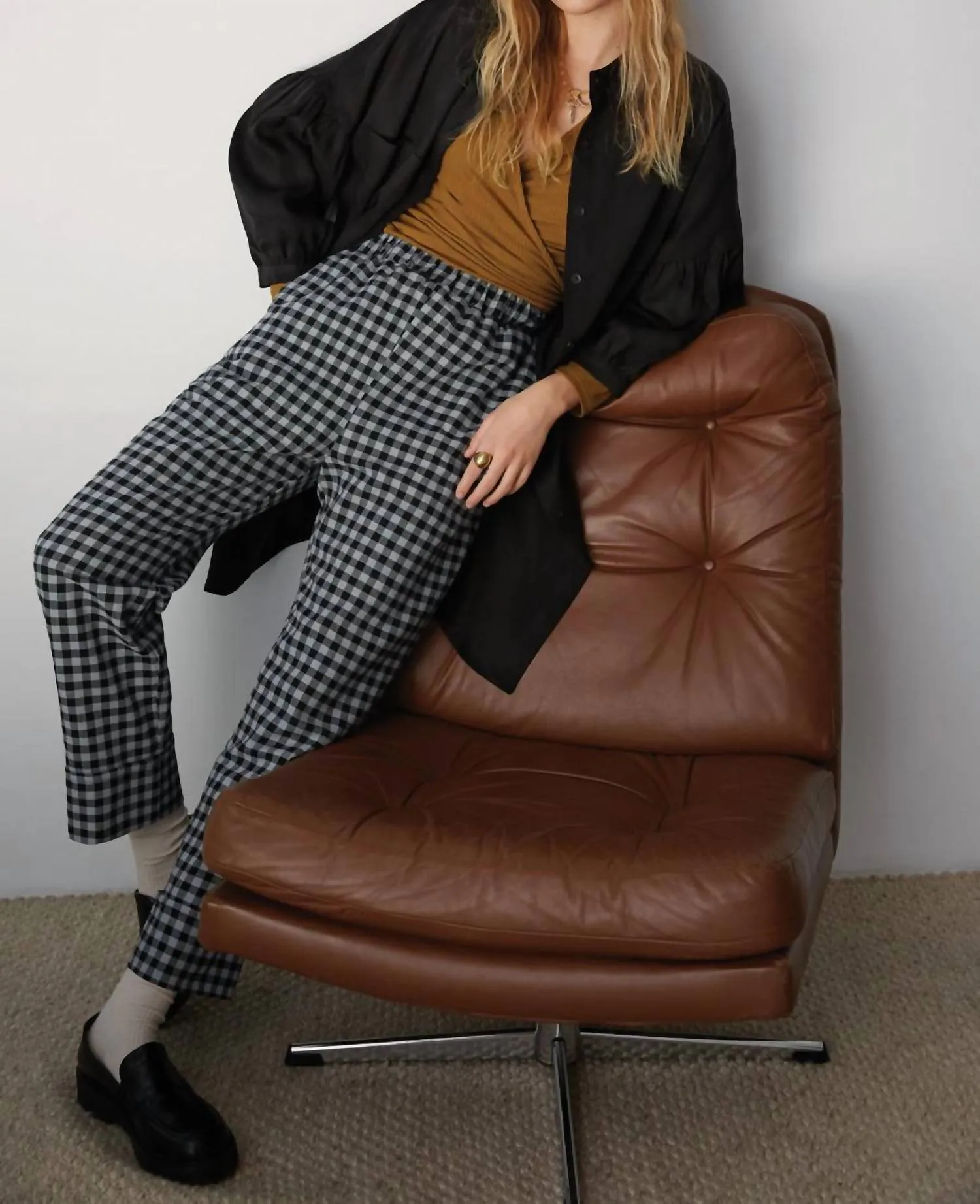 Cohen Pant In Caramel/ Cream
