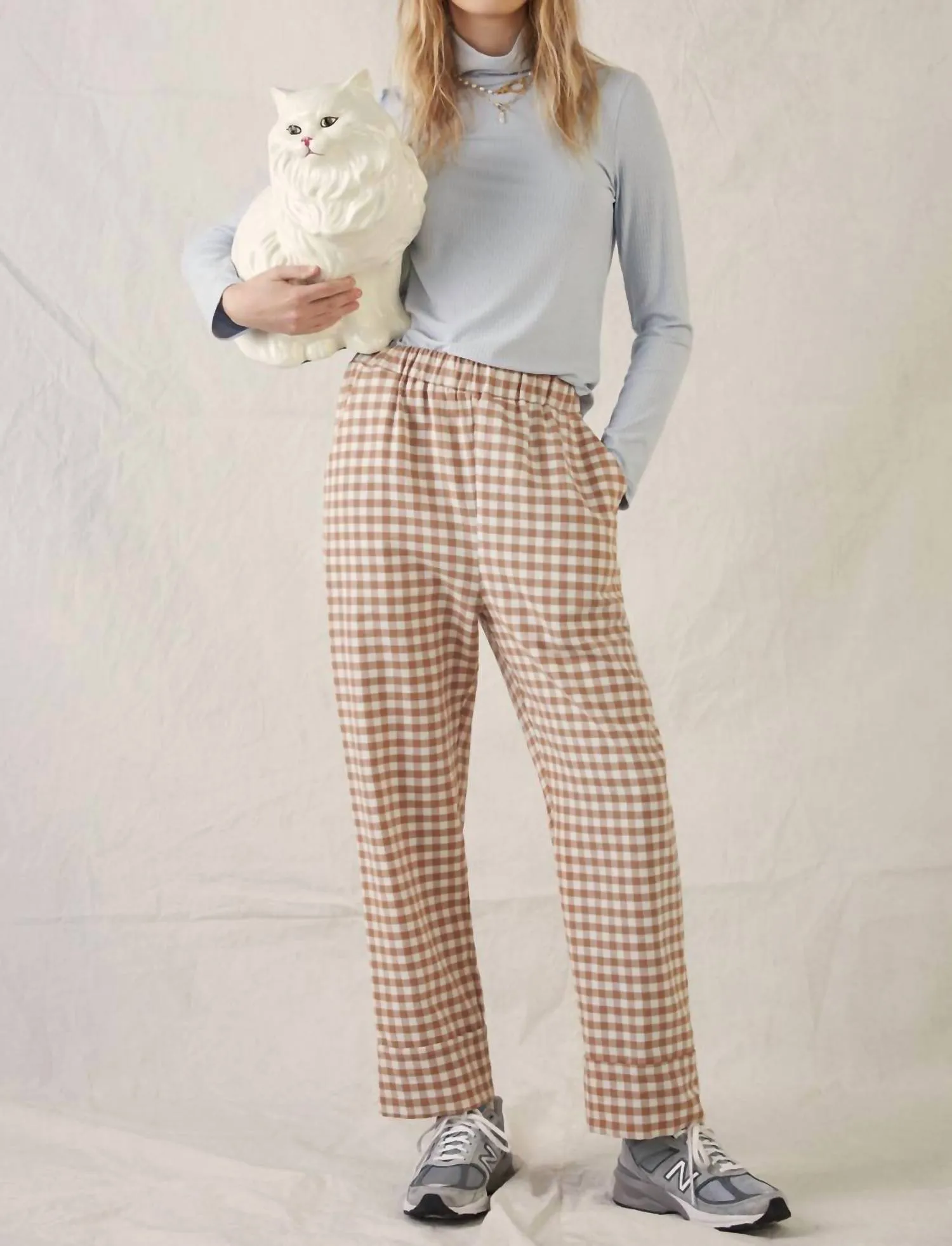 Cohen Pant In Caramel/ Cream