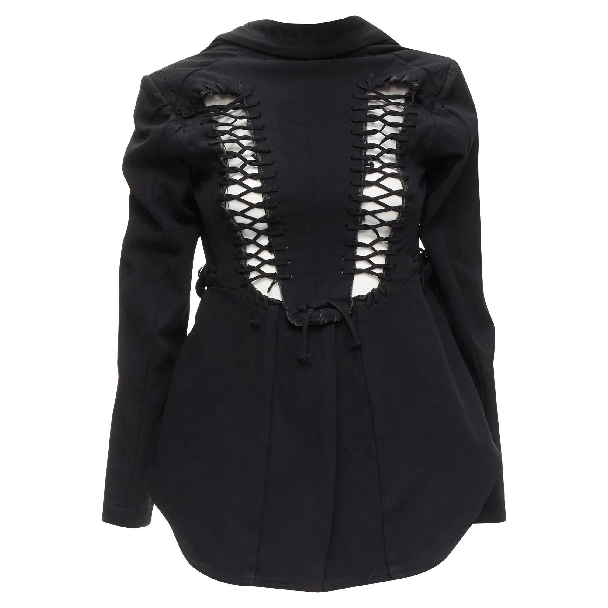 Comme Des Garcons lace eyelet deconstructed jacket