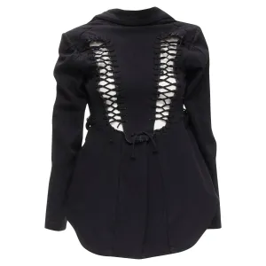Comme Des Garcons lace eyelet deconstructed jacket