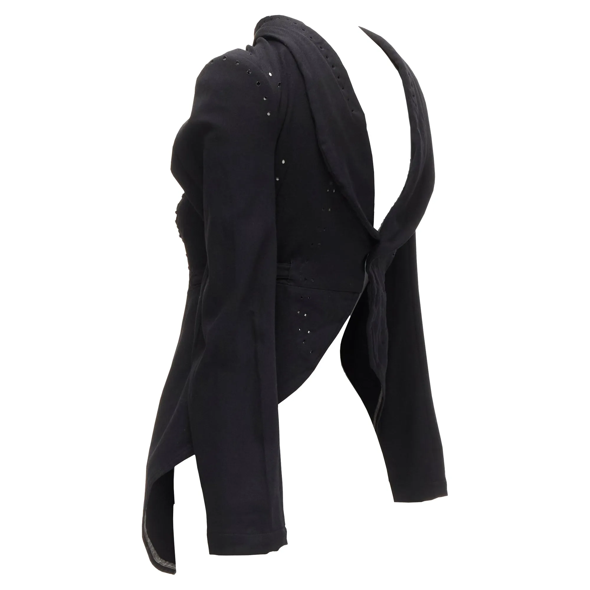 Comme Des Garcons lace eyelet deconstructed jacket