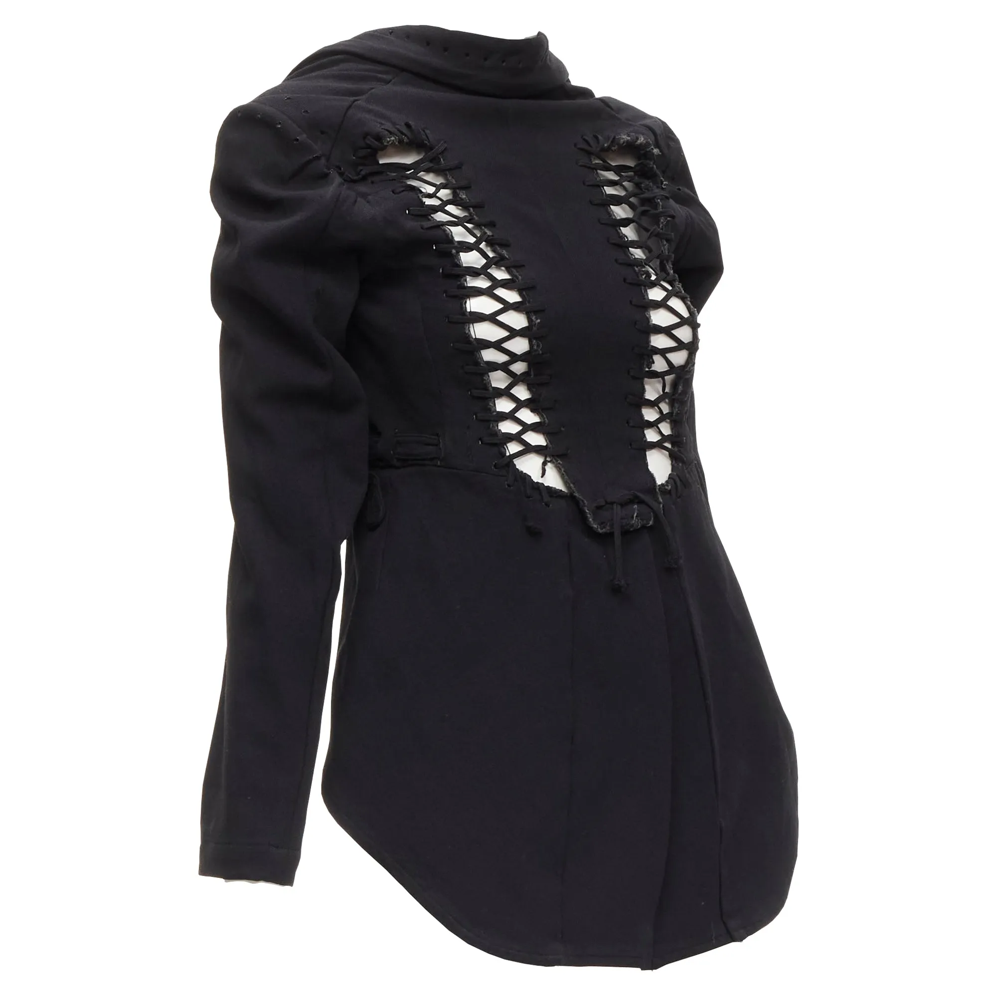 Comme Des Garcons lace eyelet deconstructed jacket