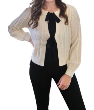 Coquette Queen Cardigan In Cream