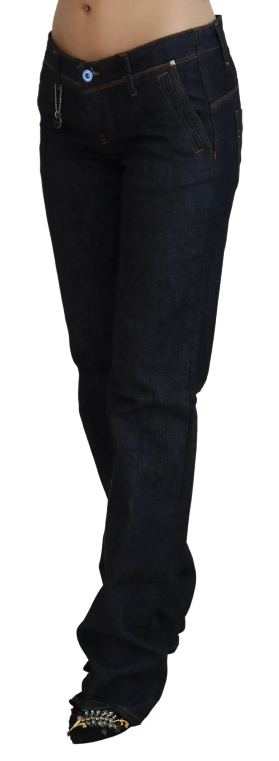 Costume National  Low Waist Straight  Pants Women's Jeans