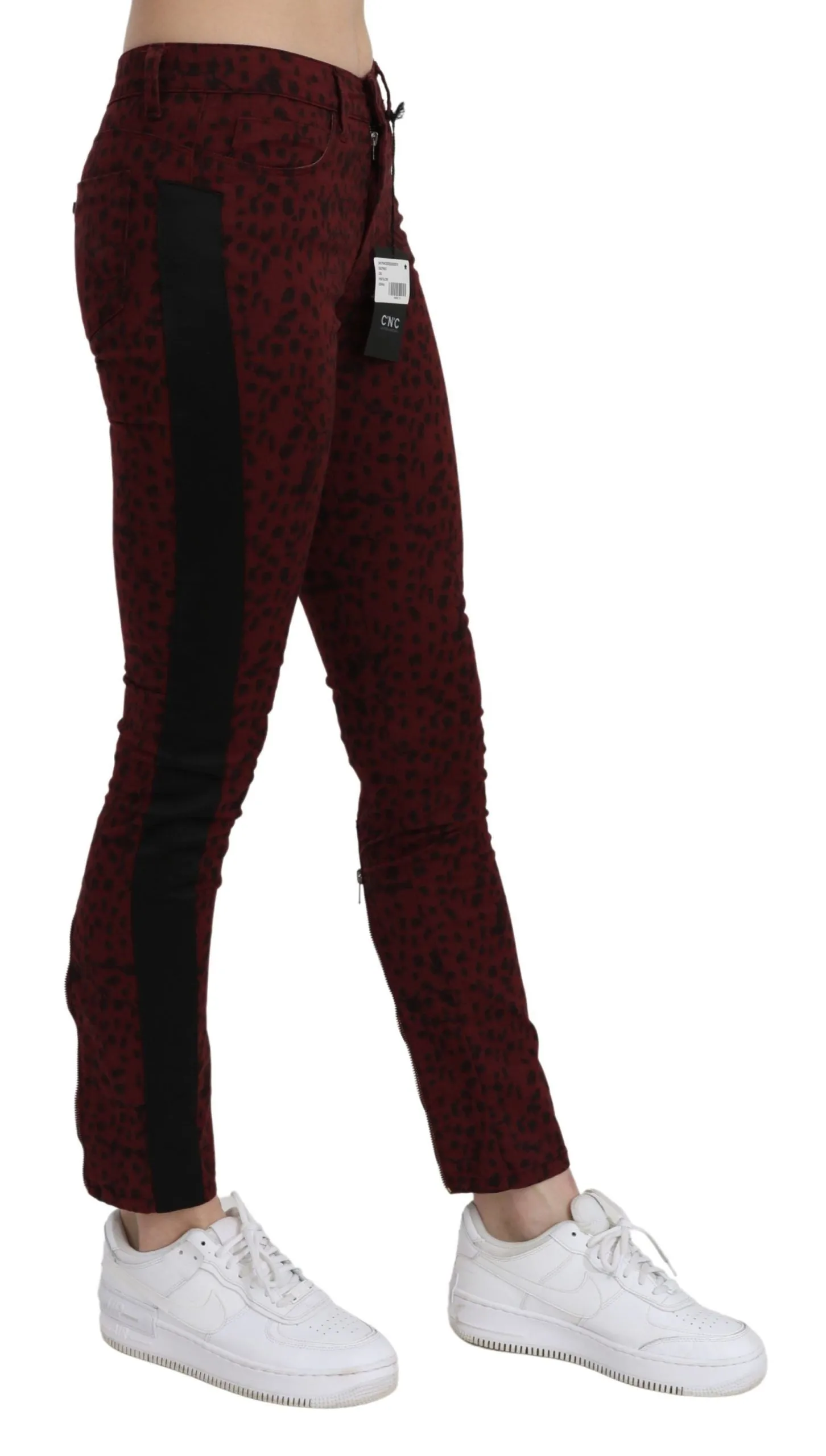 Costume National   Mid Waist Slim Fit Cotton Women's Jeans