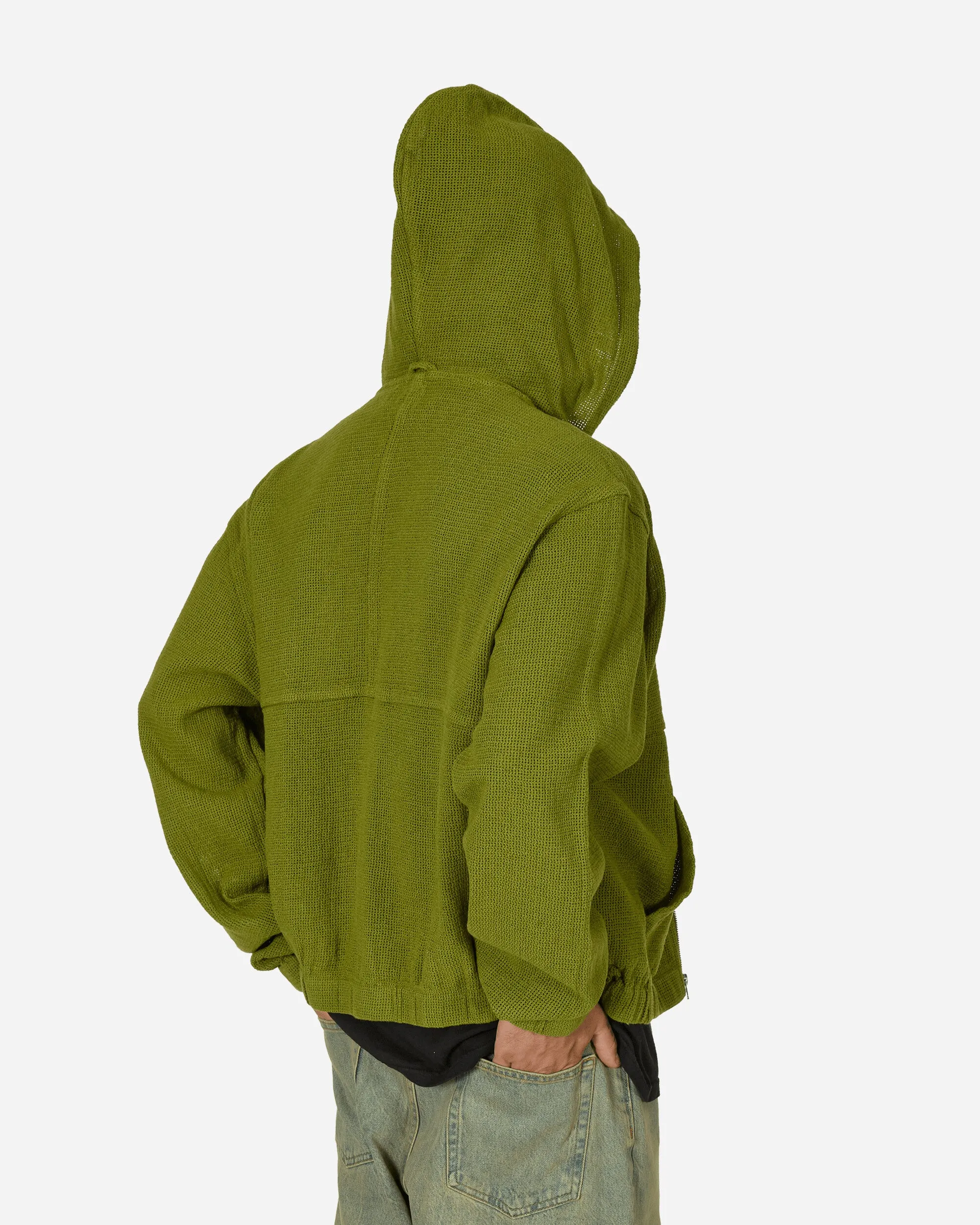 Cotton Mesh Work Jacket Green