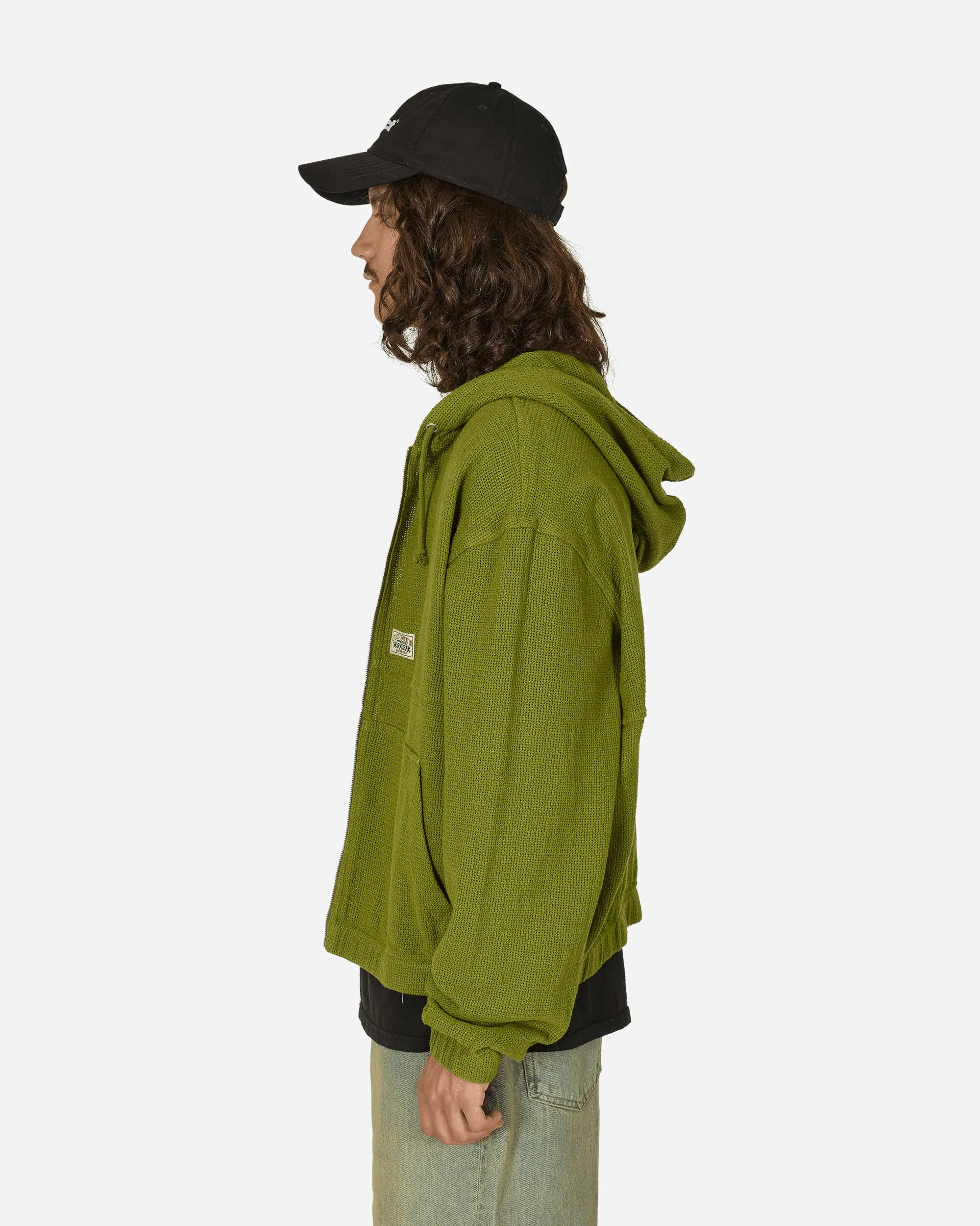 Cotton Mesh Work Jacket Green