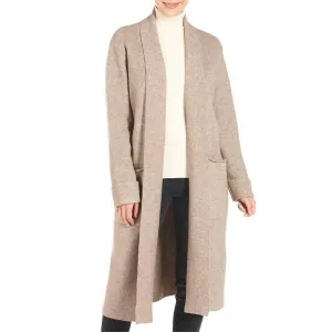Cozette Cardigan Duster In Taupe