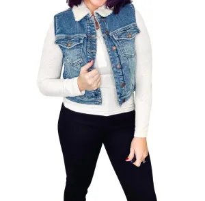 Cozy Edge Vest - Reg/curvy In Denim