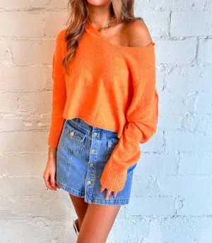 Cozy Forecast Sweater In Orange