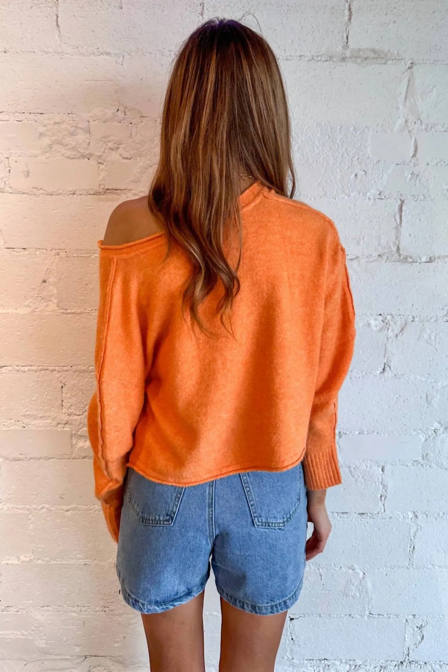 Cozy Forecast Sweater In Orange