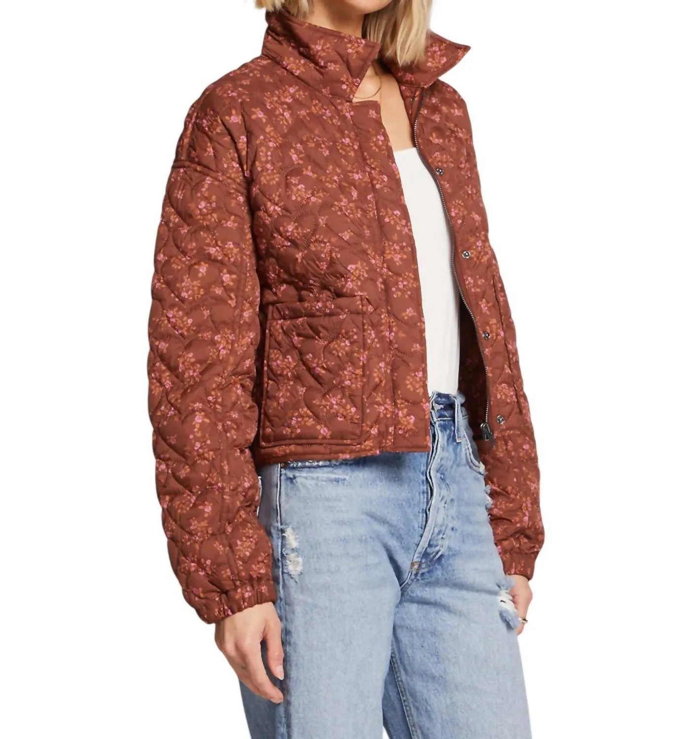 Creston Quilted Jacket In Pecan