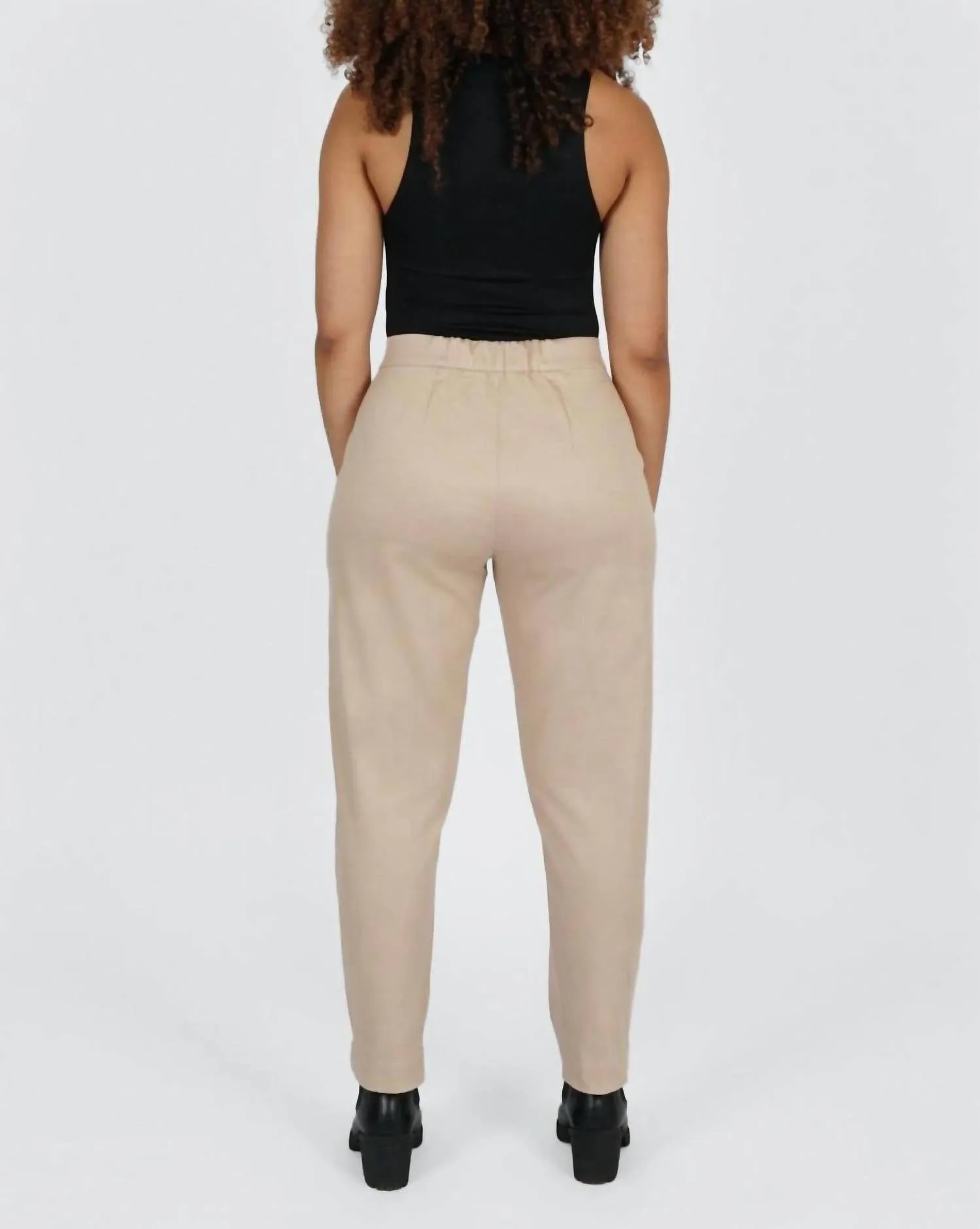 Crop Pant In Beige