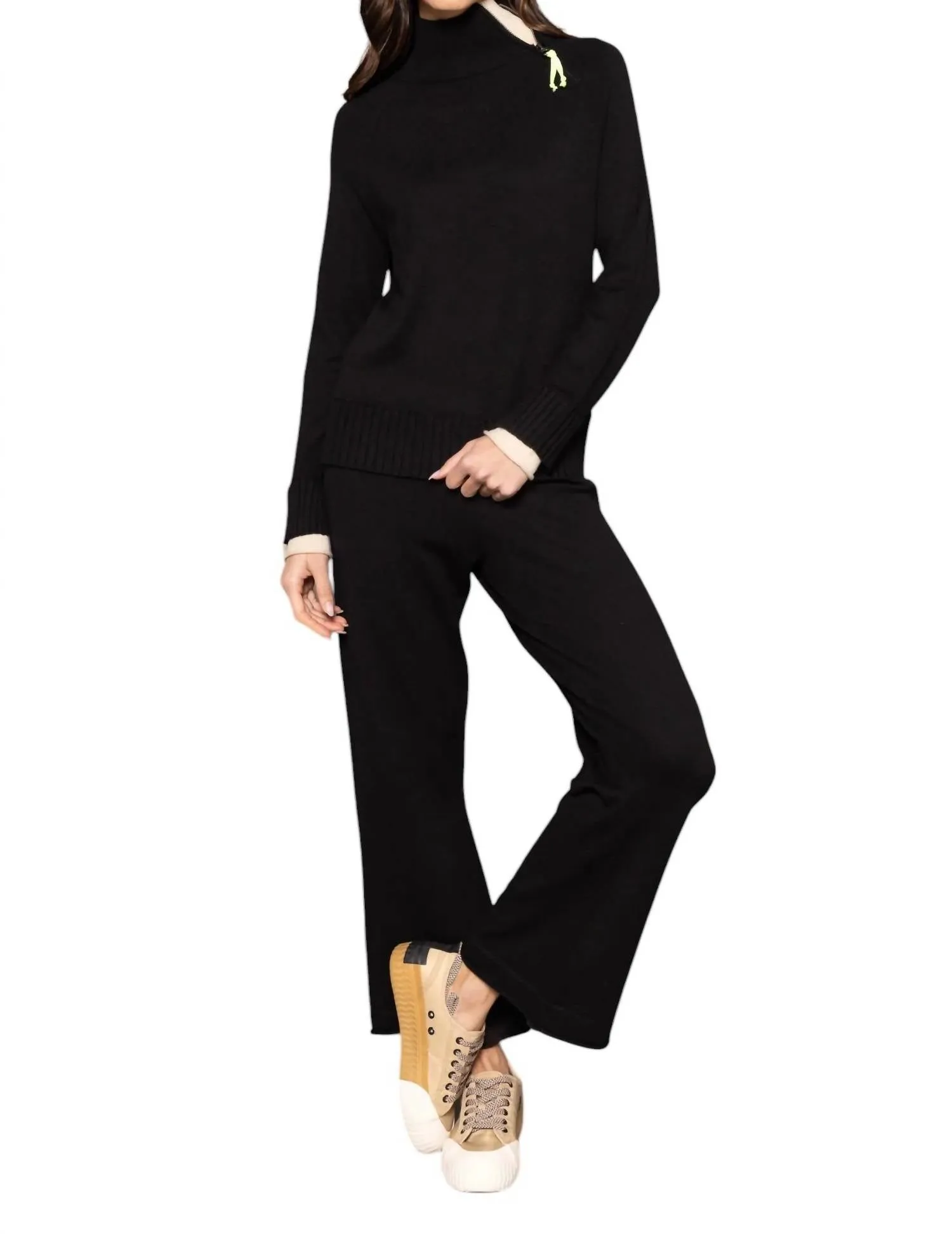 Cuffed Up Sweater In Black