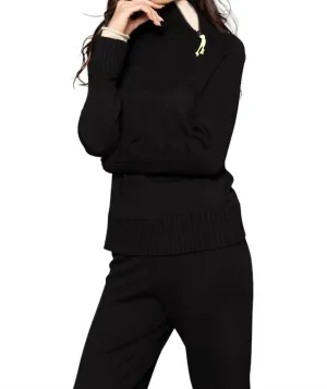 Cuffed Up Sweater In Black