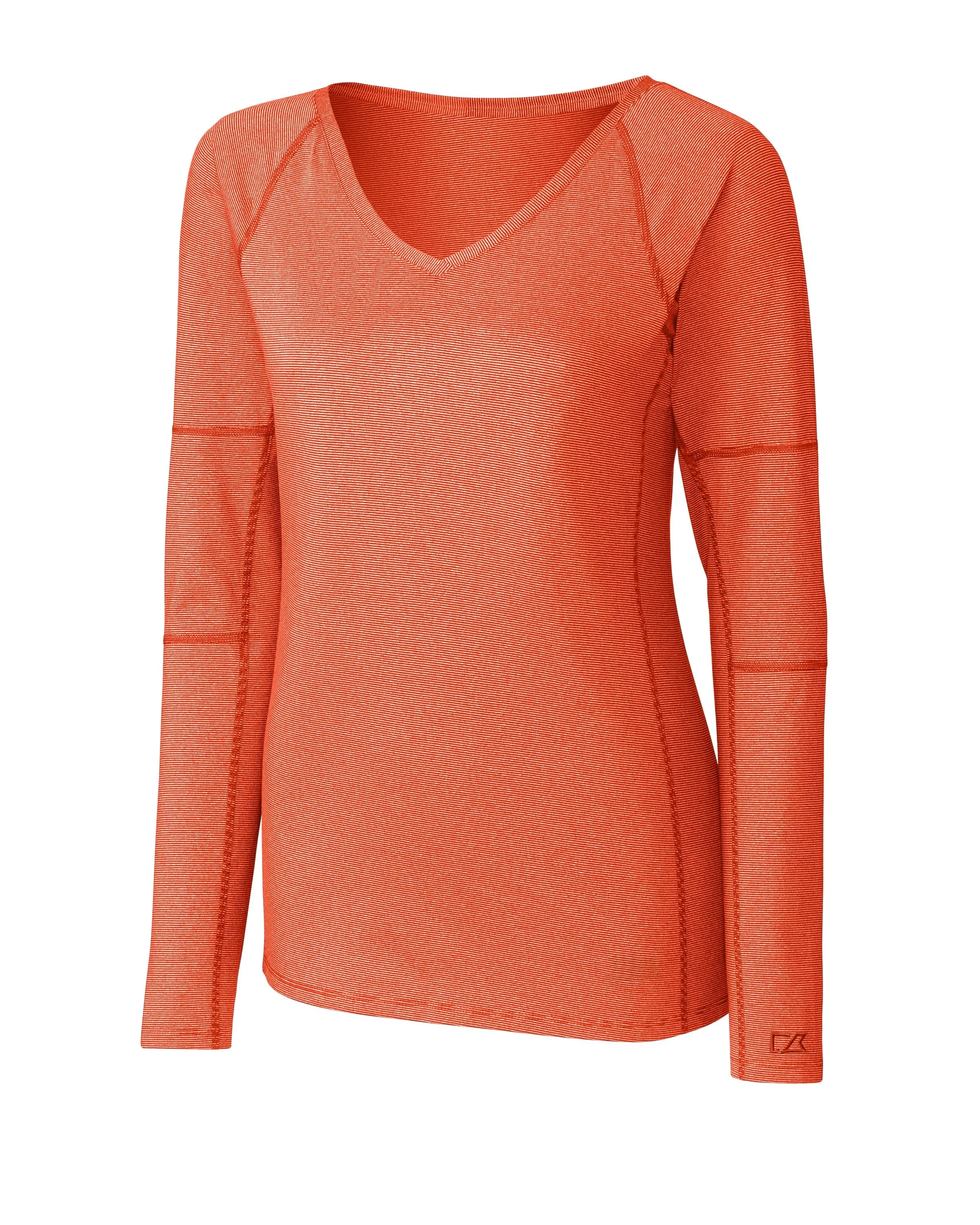 Cutter & Buck Ladies' L/S Victory V Neck Shirt