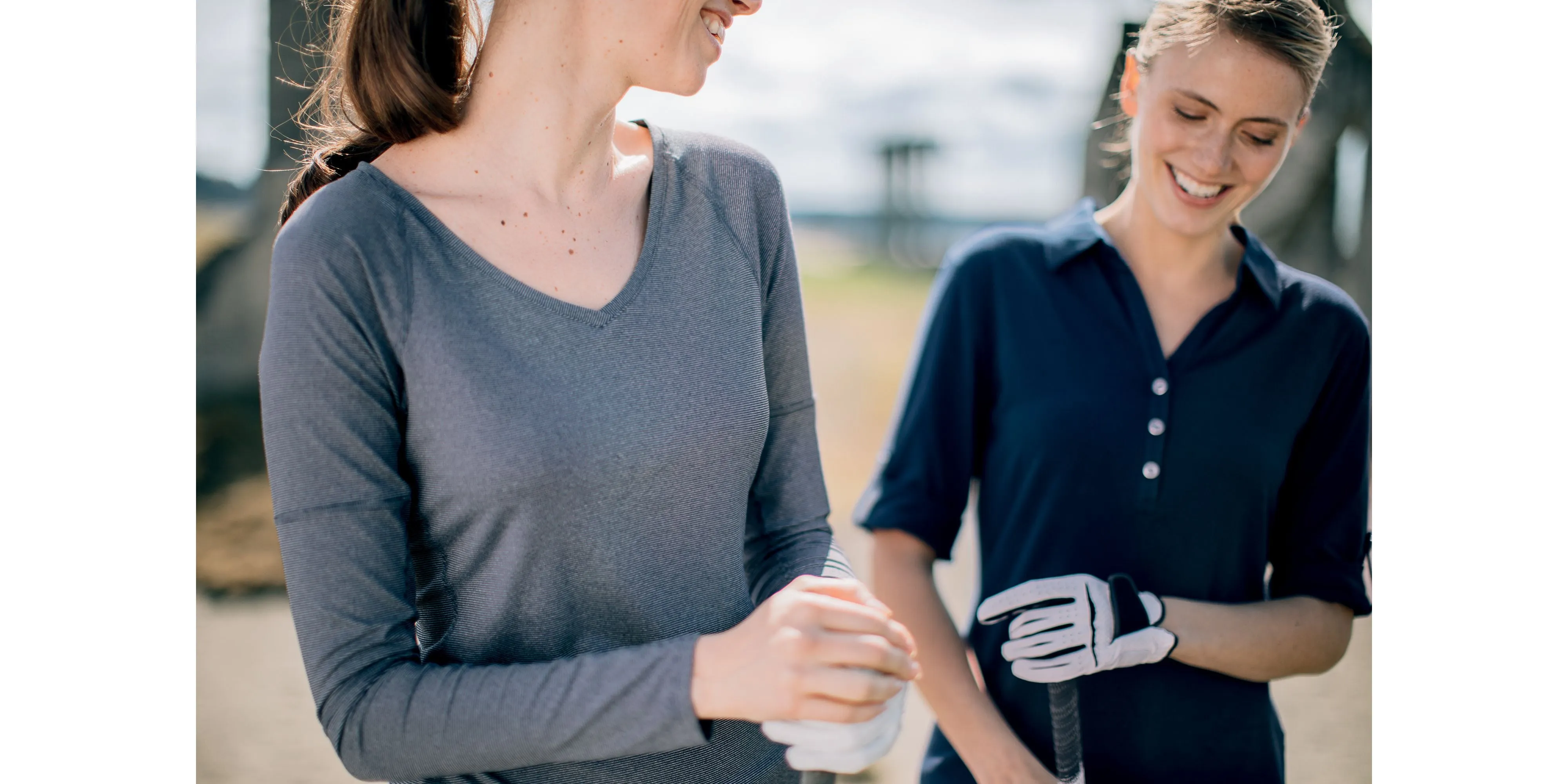 Cutter & Buck Ladies' L/S Victory V Neck Shirt
