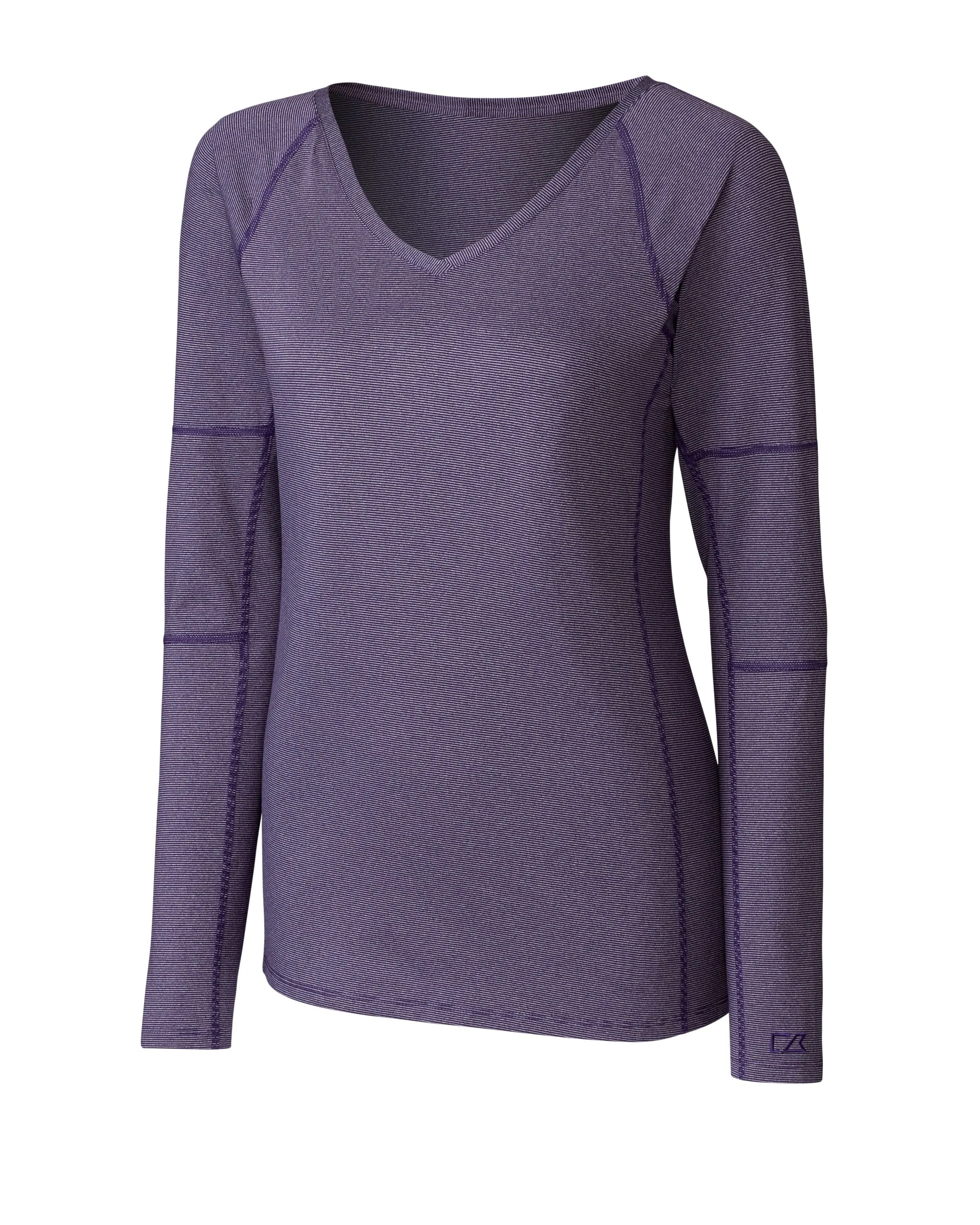 Cutter & Buck Ladies' L/S Victory V Neck Shirt