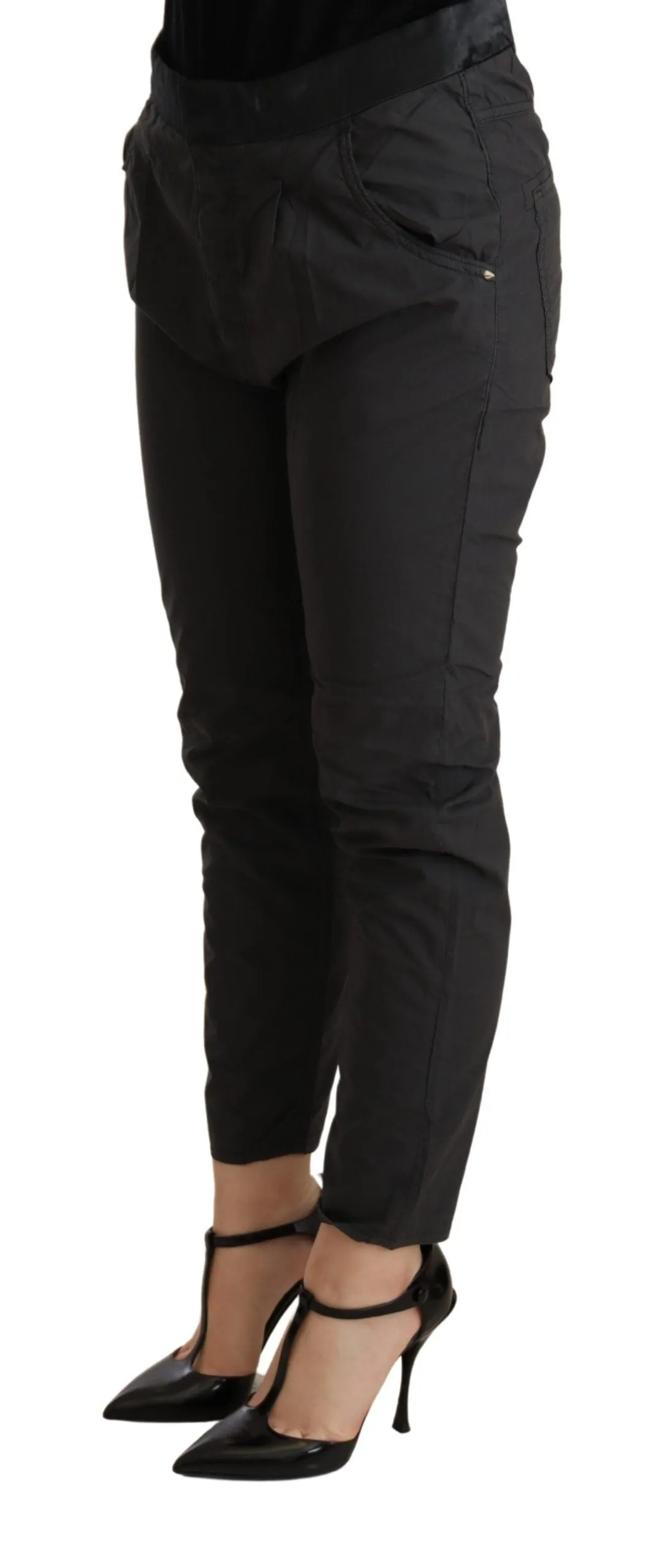 CYCLE  Mid Waist Slim Fit Skinny Cotton Women's Trouser