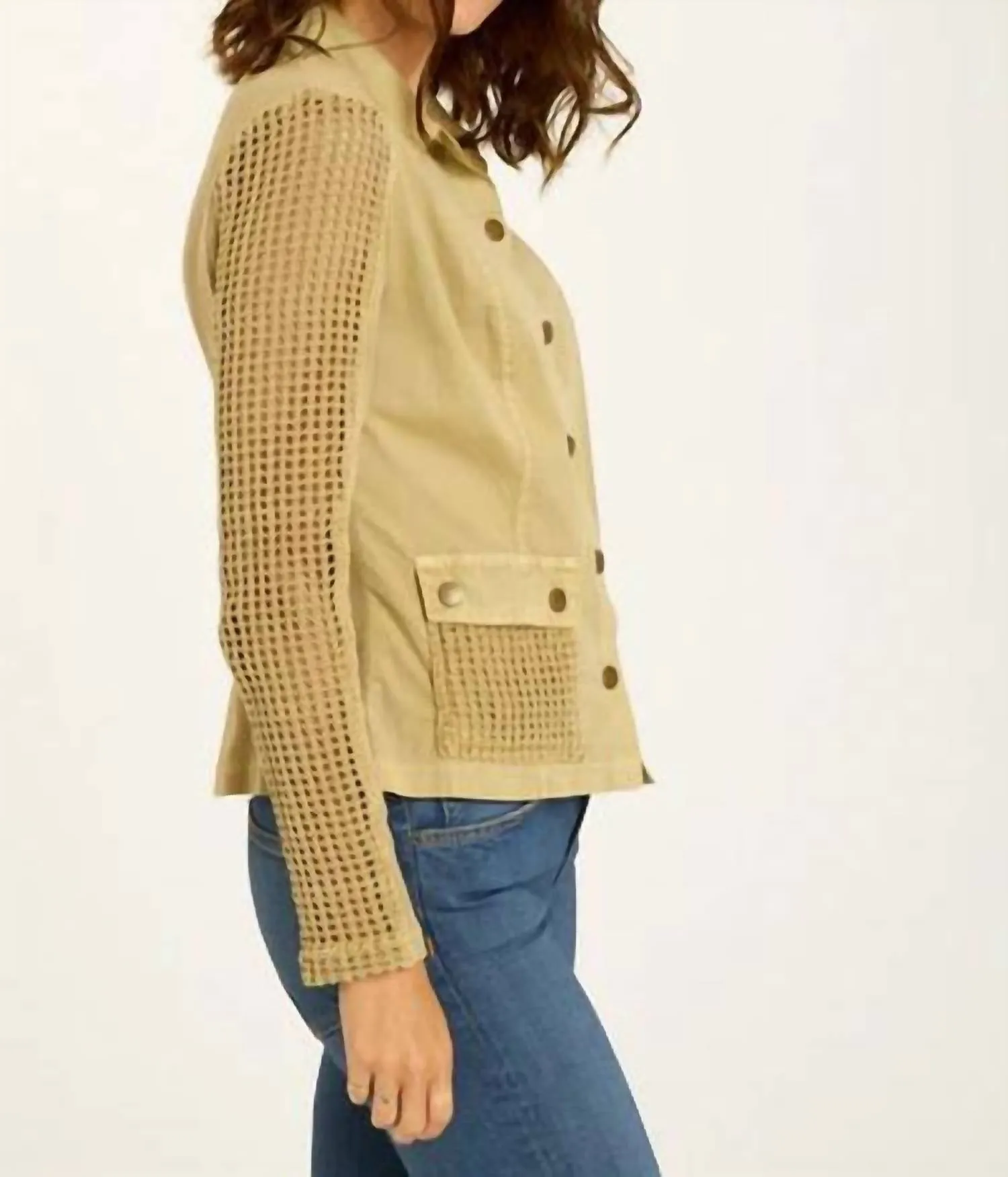Danica Jacket In Linwood Sands Pigment