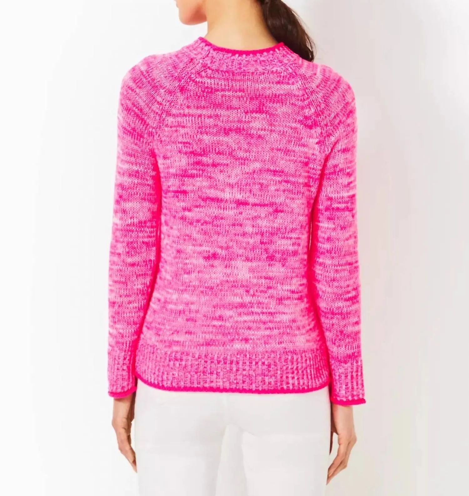 Deba Sweater In Passion Fruit Pink Marl