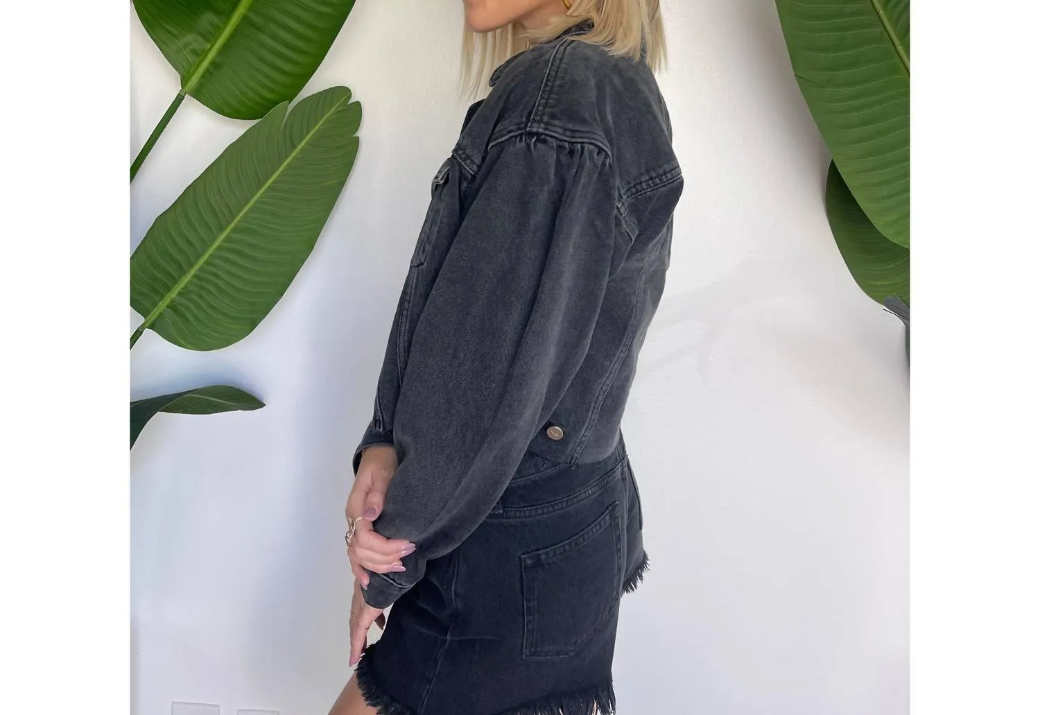 Denim Blythe Jacket In Black
