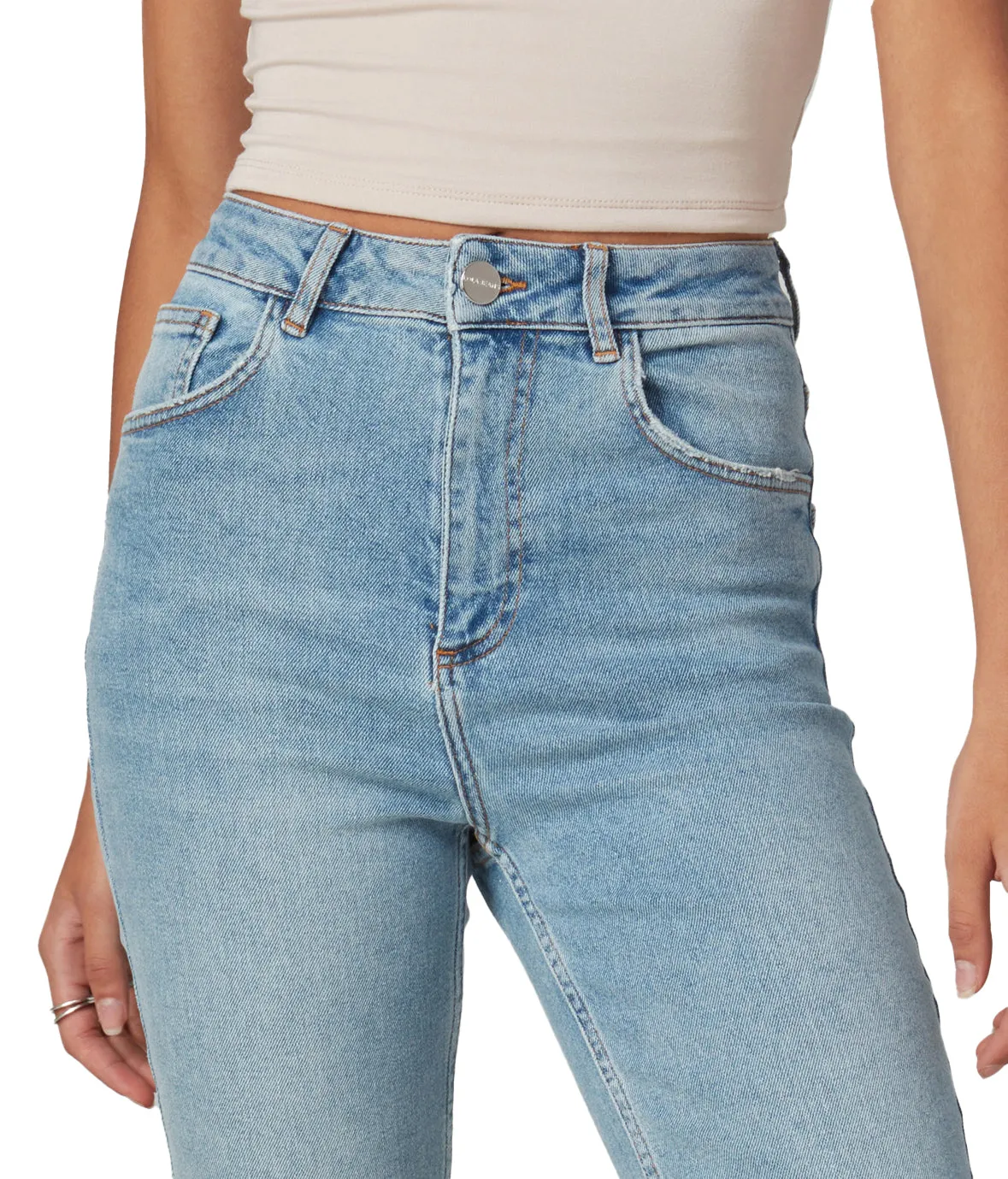 DENVER-DS High Rise Straight Jeans
