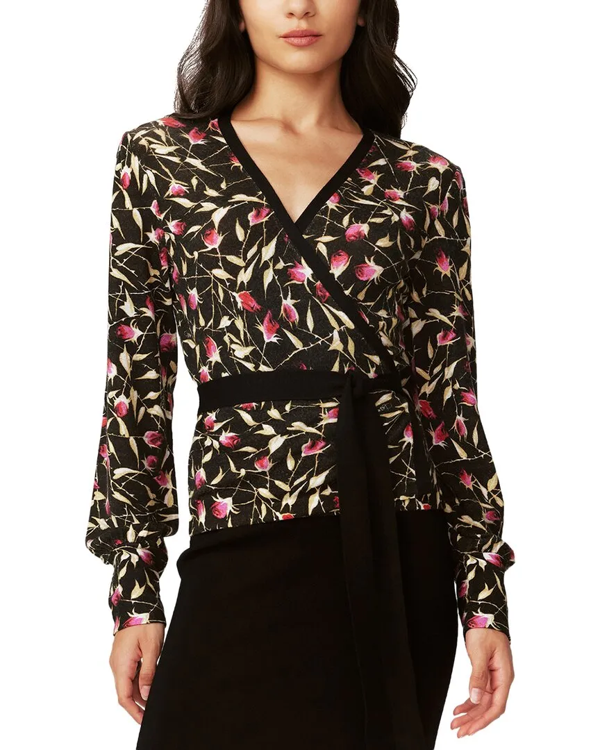 Diane von Furstenberg New Silver Wool-Blend Sweater