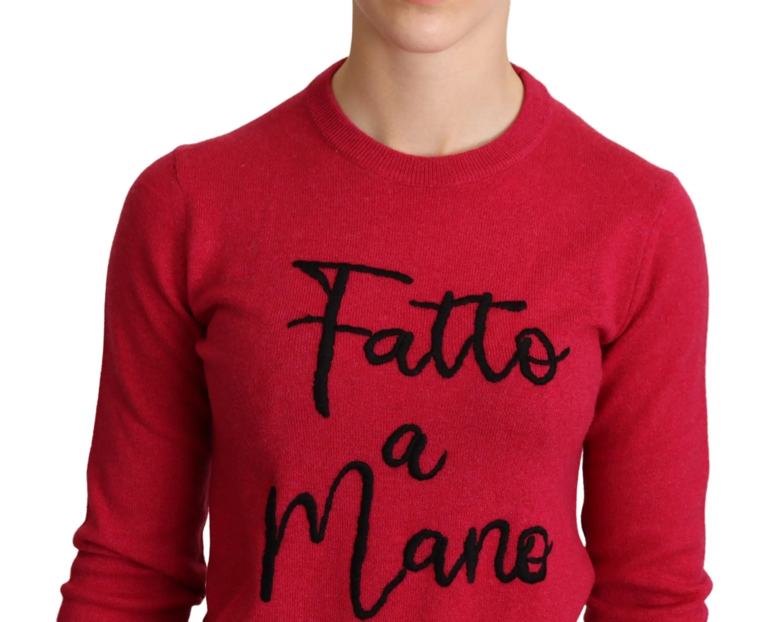 Dolce & Gabbana Chic Cashmere Blend Crewneck Women's Pullover