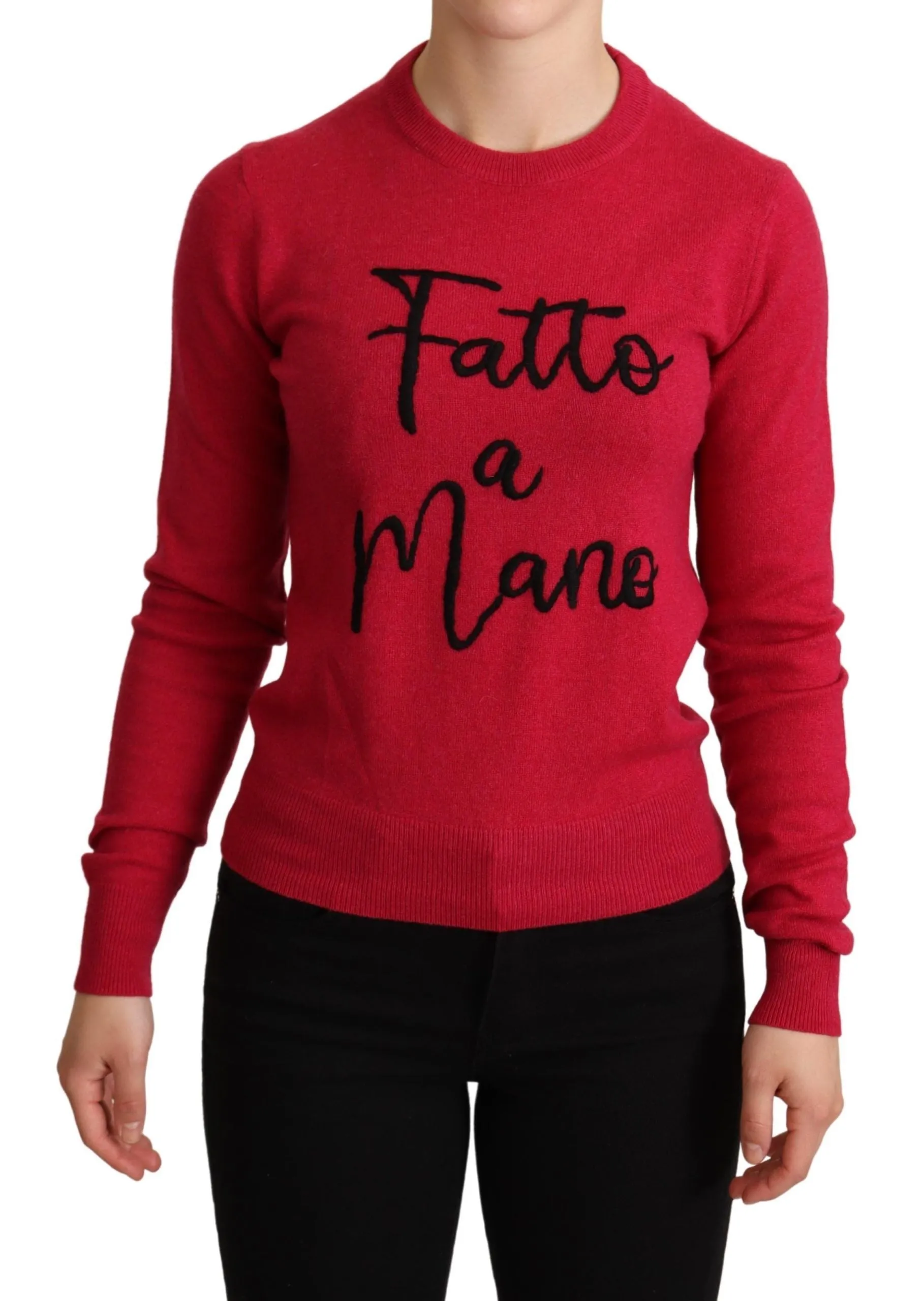 Dolce & Gabbana Chic Cashmere Blend Crewneck Women's Pullover
