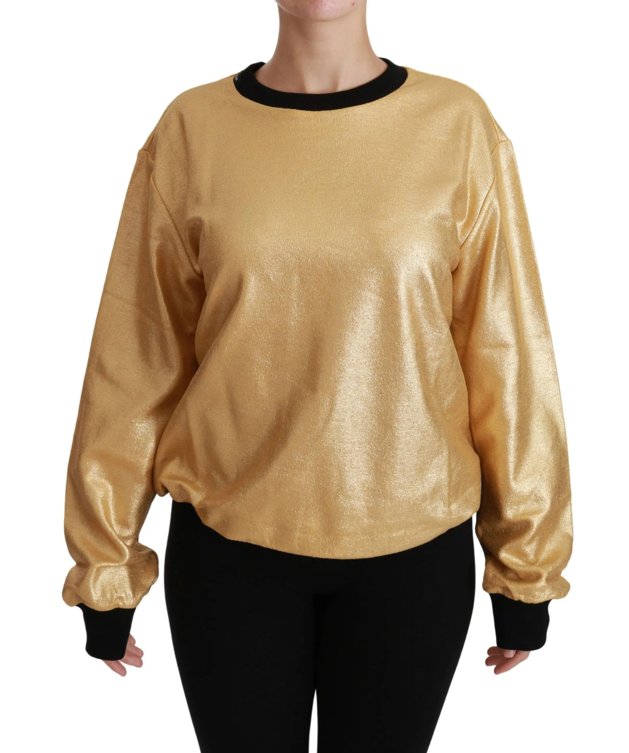 Dolce & Gabbana Elegant Crew Neck Cotton Women's Sweater