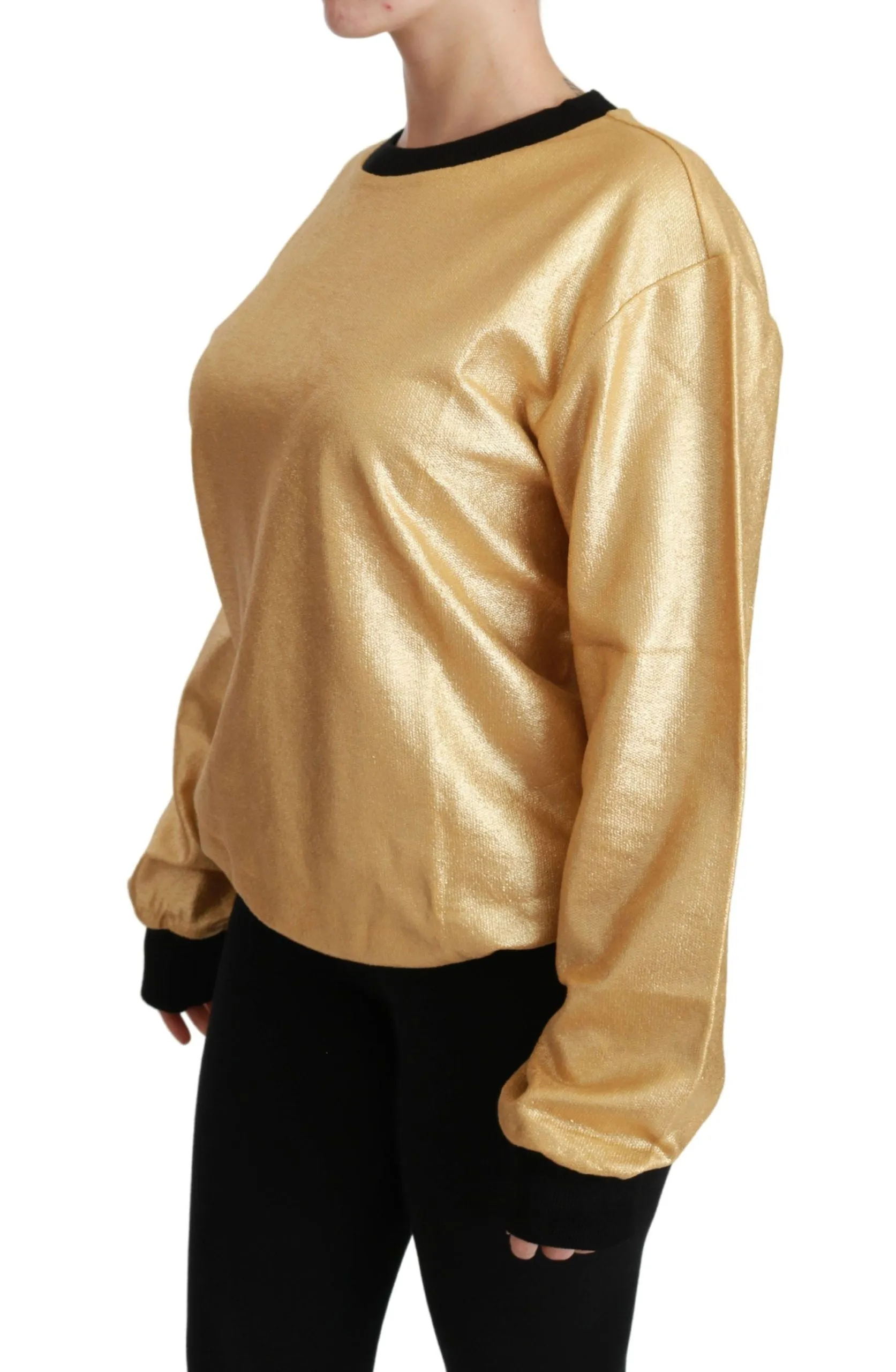 Dolce & Gabbana Elegant Crew Neck Cotton Women's Sweater