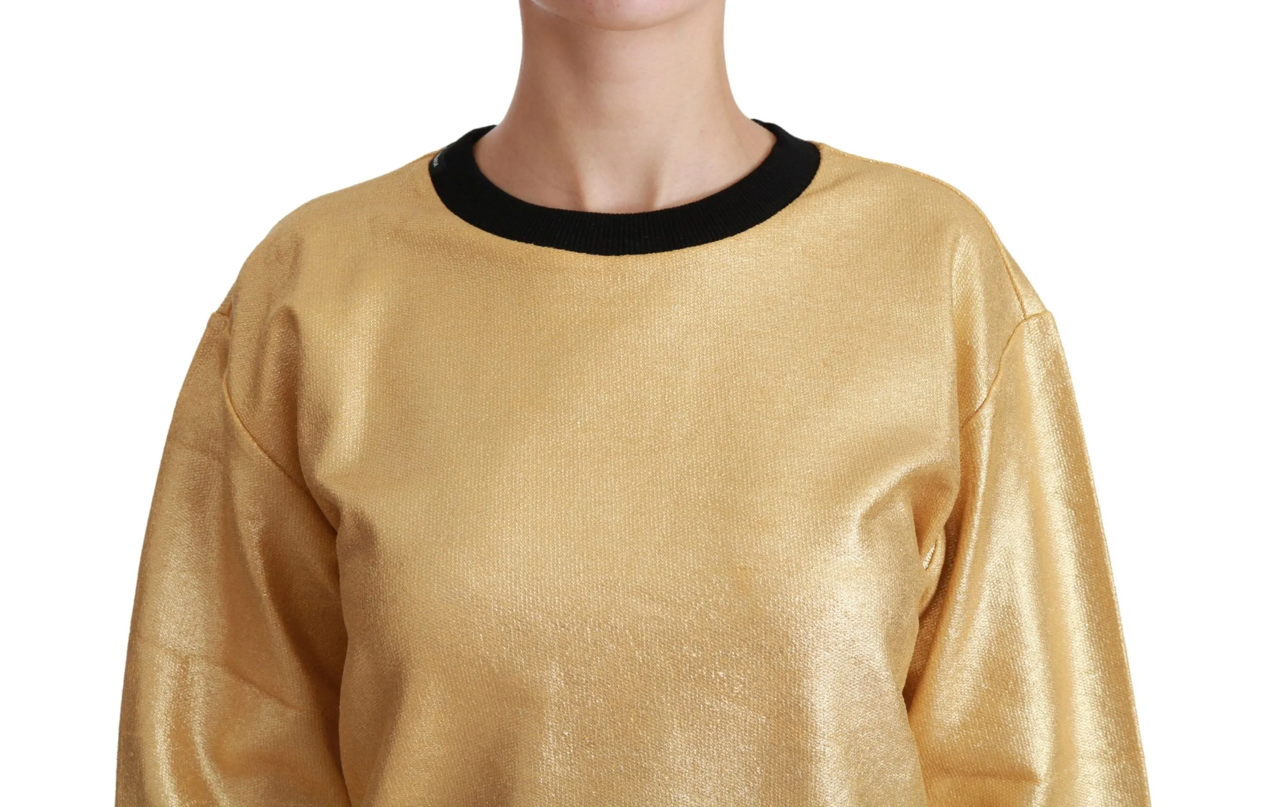 Dolce & Gabbana Elegant Crew Neck Cotton Women's Sweater