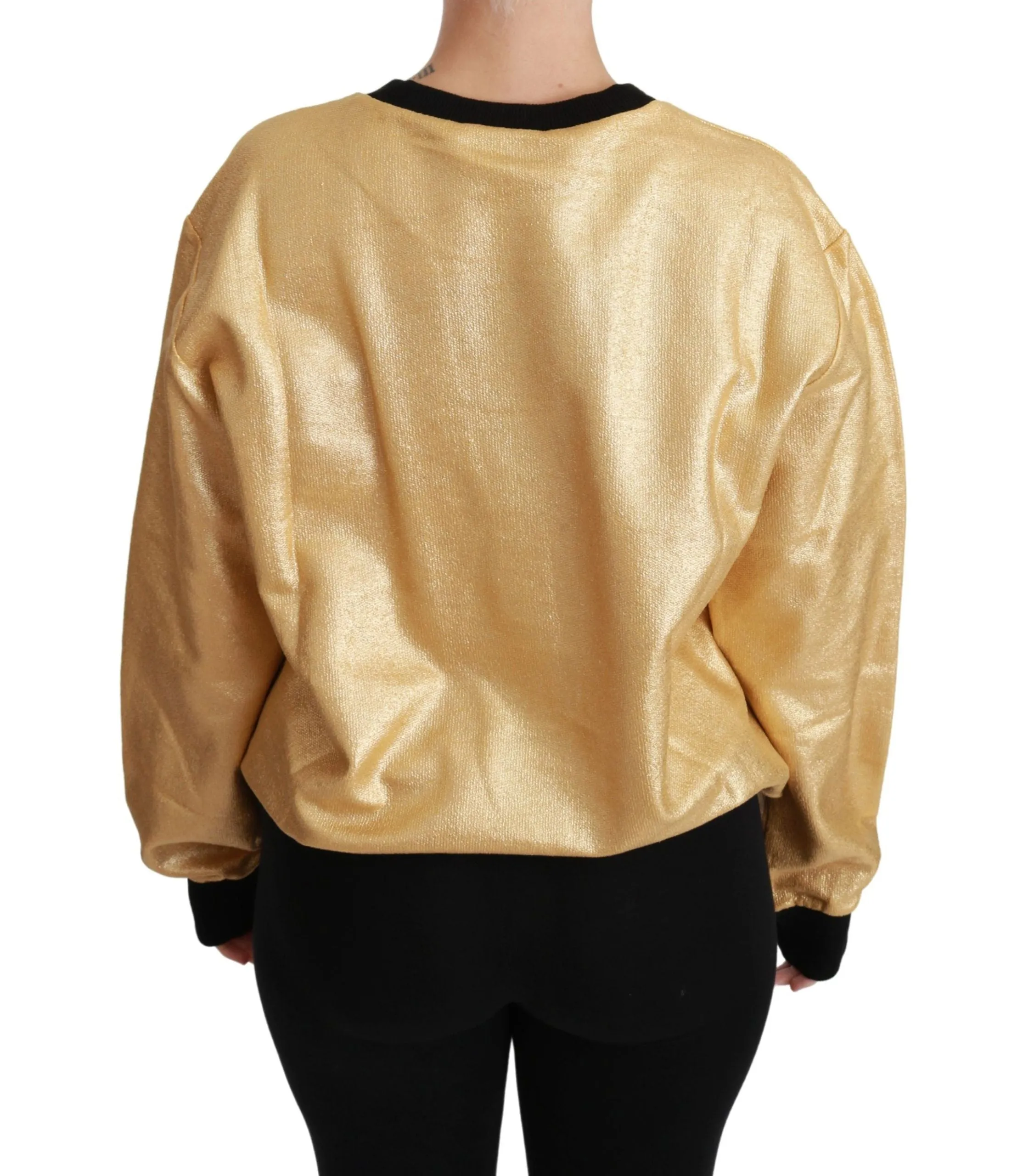 Dolce & Gabbana Elegant Crew Neck Cotton Women's Sweater