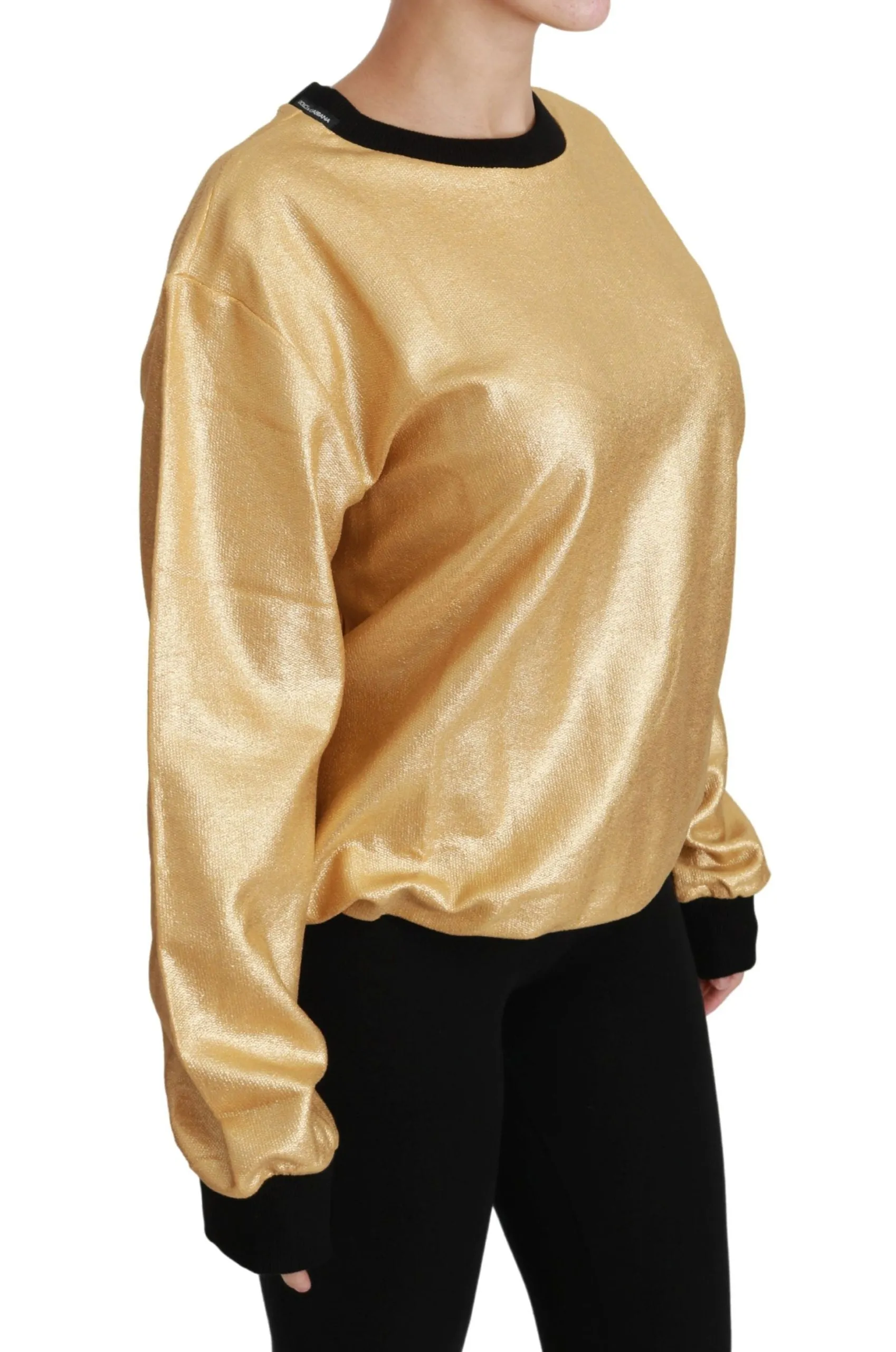 Dolce & Gabbana Elegant Crew Neck Cotton Women's Sweater