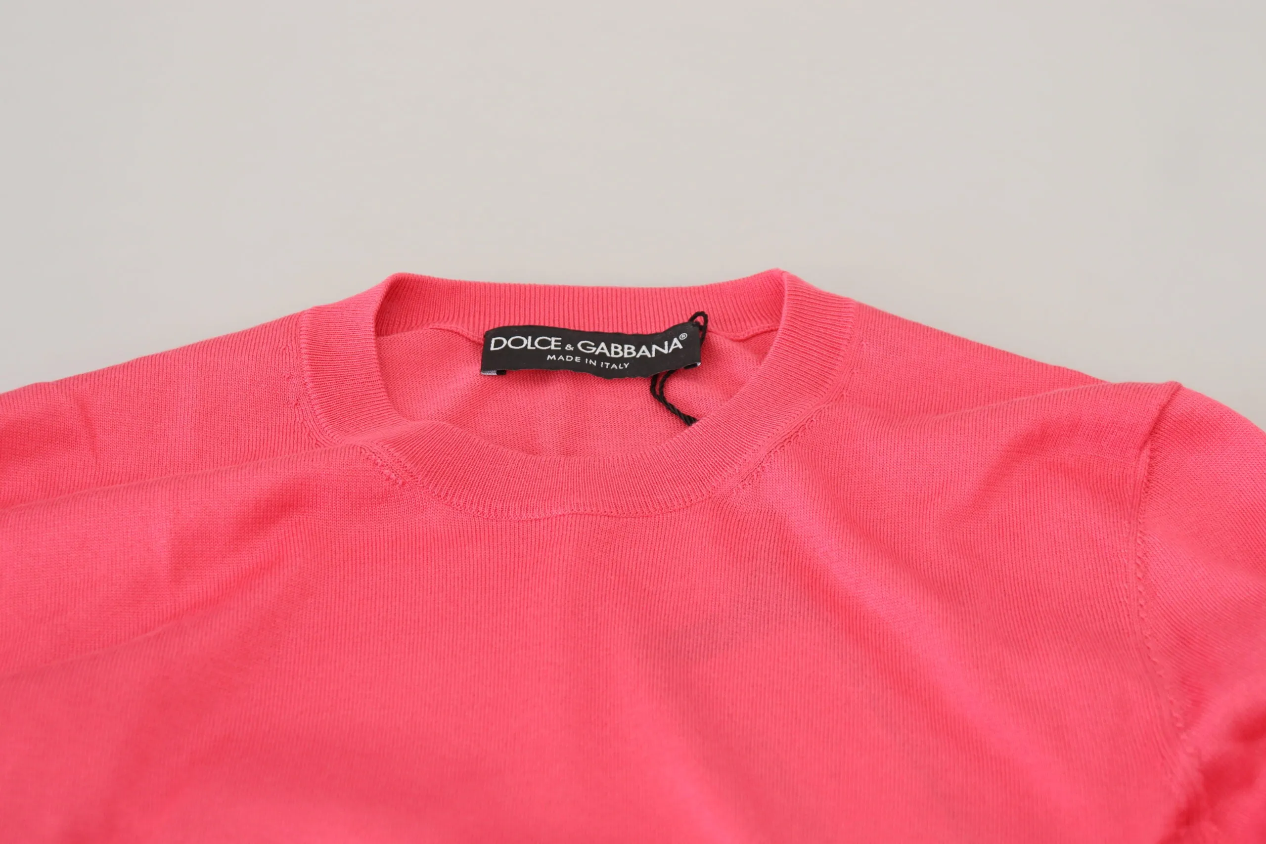 Dolce & Gabbana Elegant Cropped Crewneck Women's Sweater