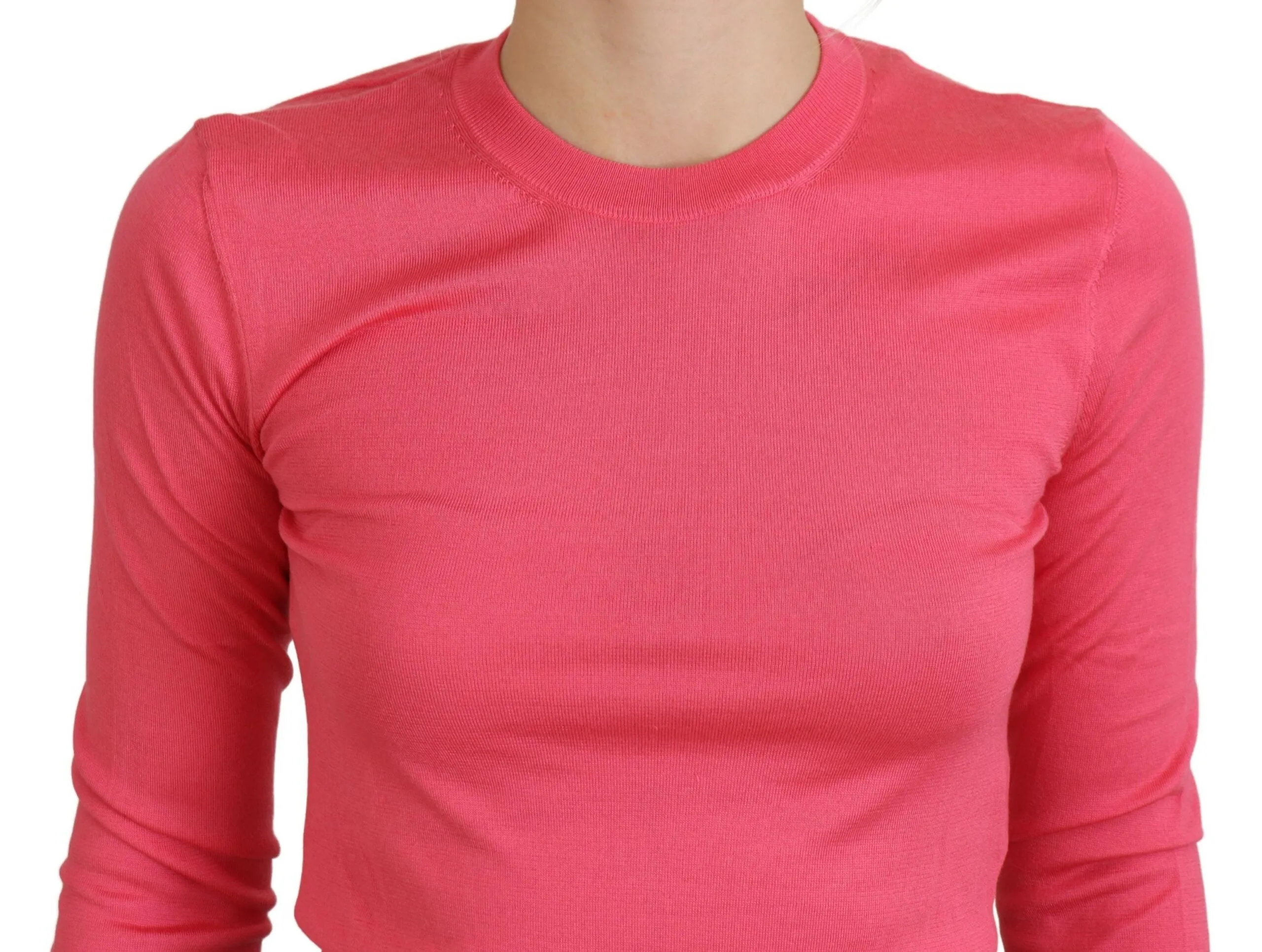Dolce & Gabbana Elegant Cropped Crewneck Women's Sweater
