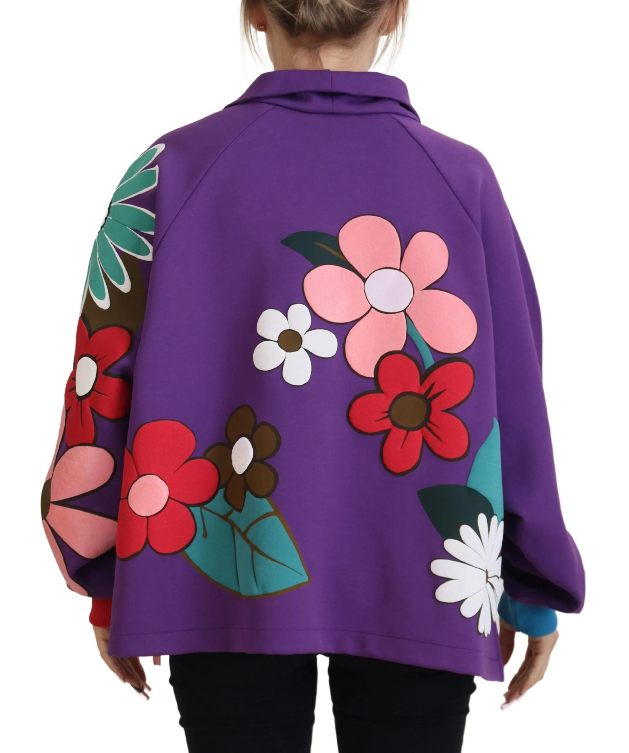 Dolce & Gabbana Elegant Floral Pullover Women's Sweater