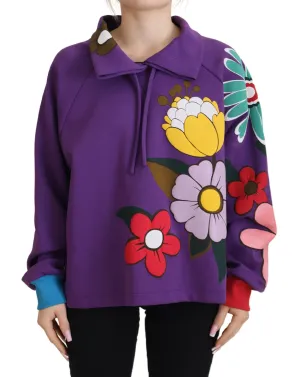 Dolce & Gabbana Elegant Floral Pullover Women's Sweater
