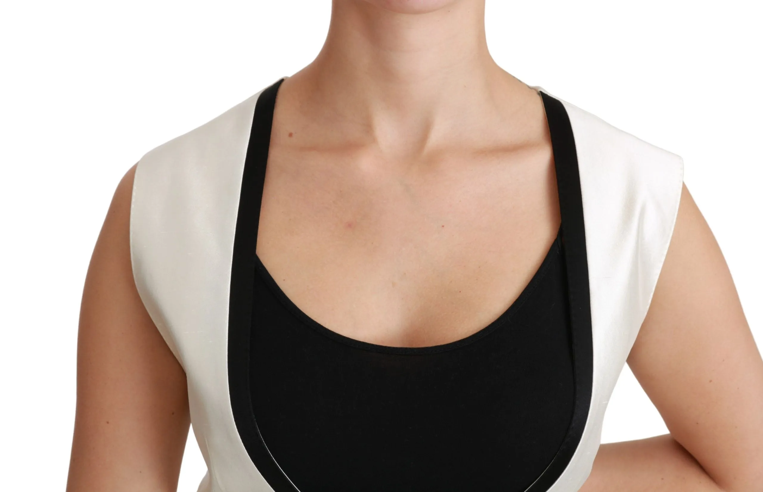 Dolce & Gabbana Elegant Silk Sleeveless Vest in & Women's