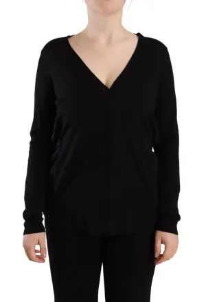 Dolce & Gabbana Elegant V-Neck Wool Women's Pullover