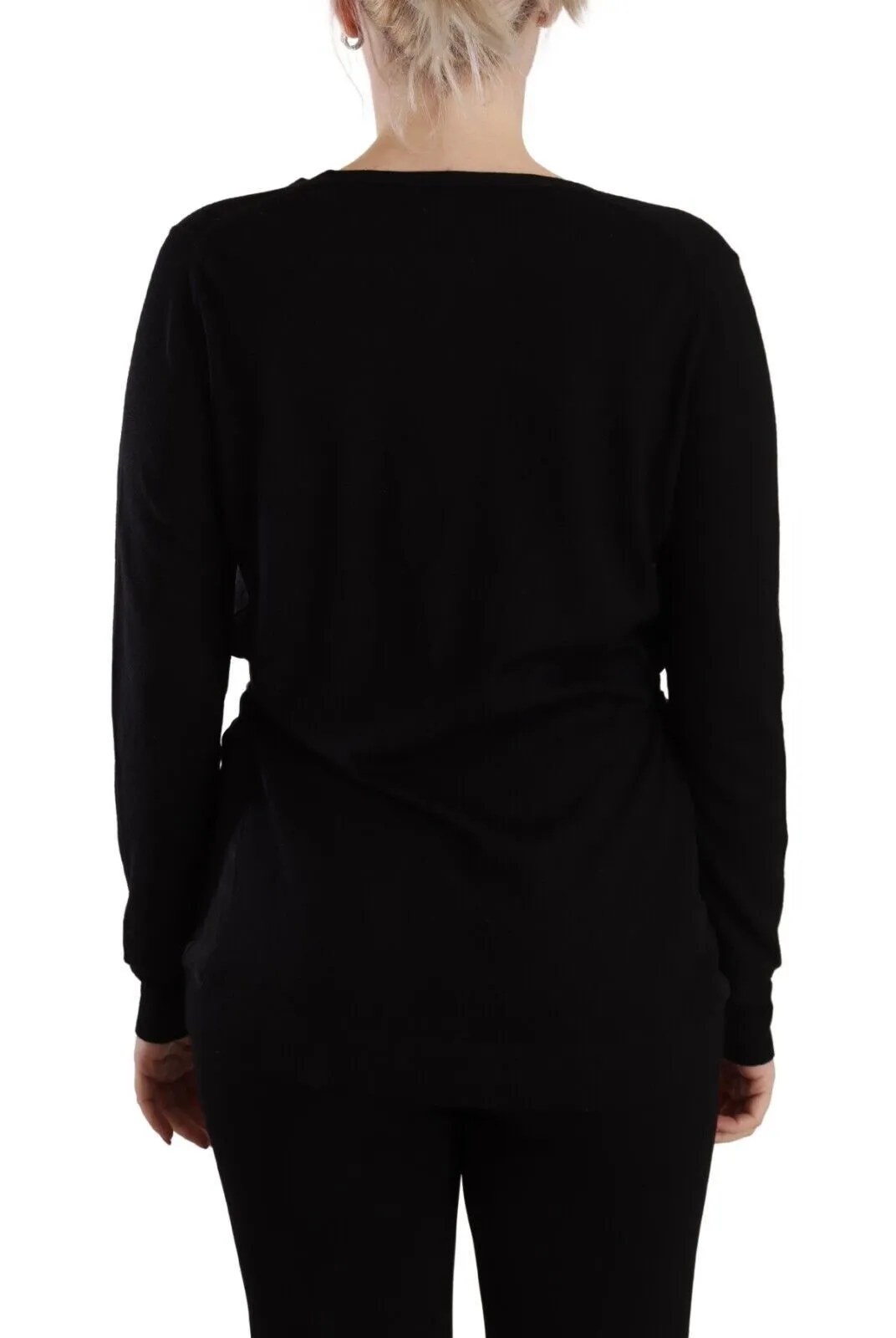 Dolce & Gabbana Elegant V-Neck Wool Women's Pullover