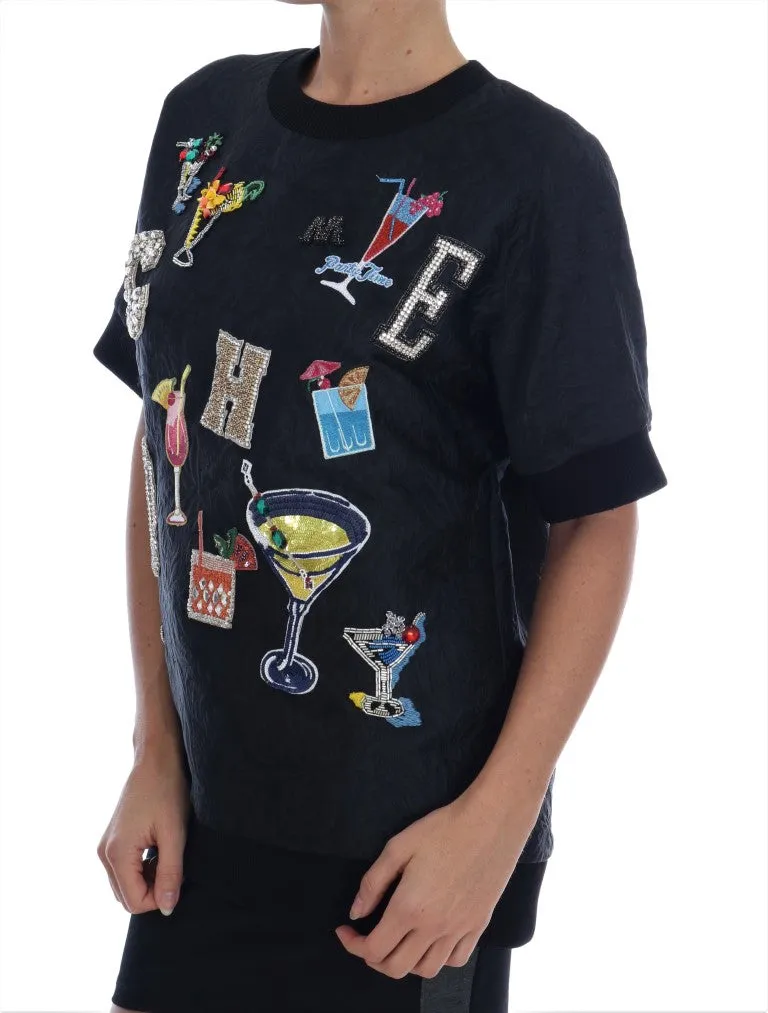 Dolce & Gabbana Enchanted Crystal Embellished Women's Sweater