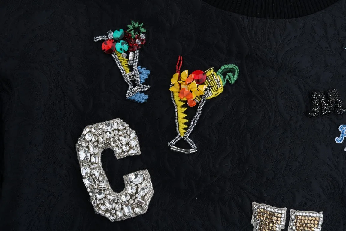 Dolce & Gabbana Enchanted Crystal Embellished Women's Sweater