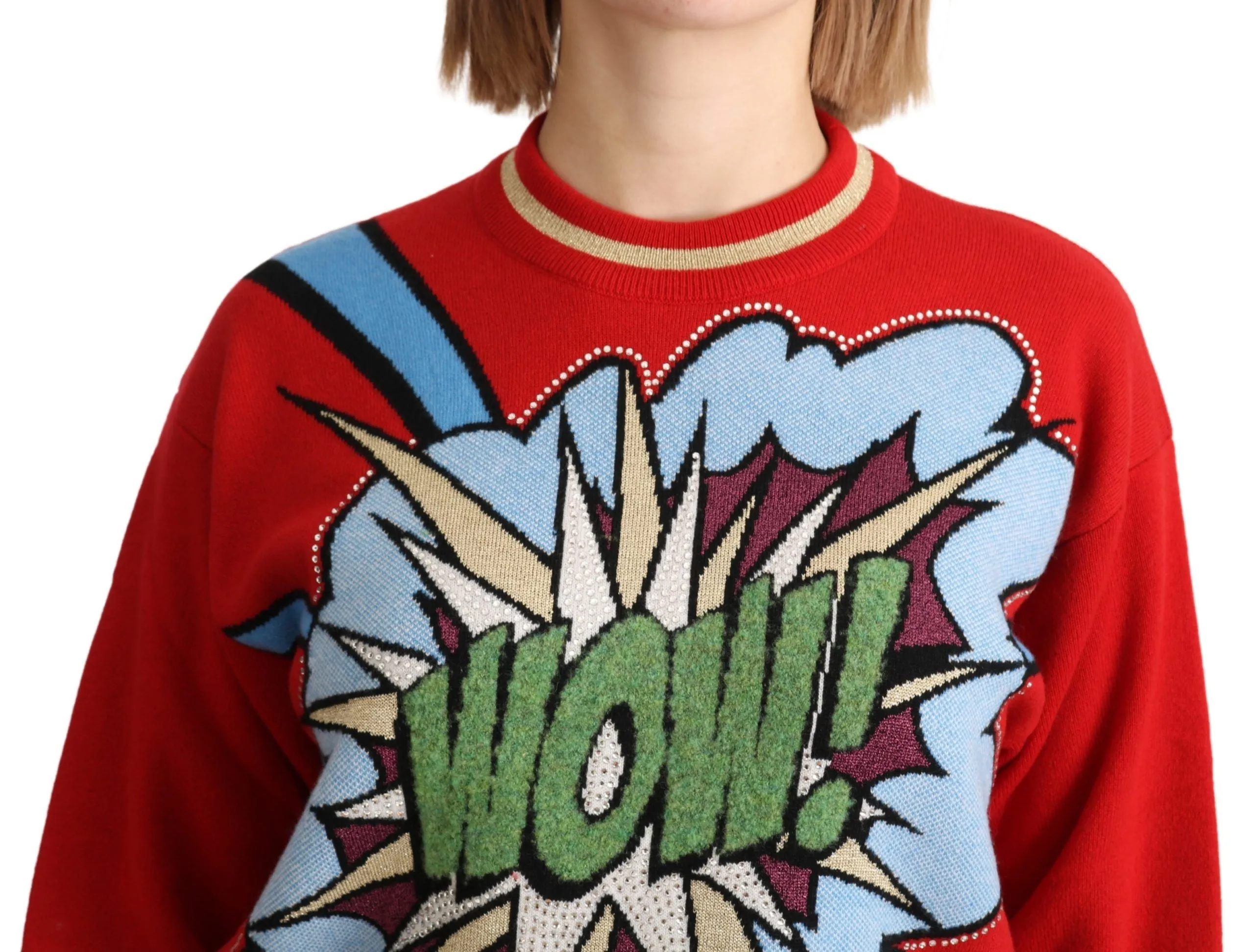Dolce & Gabbana Radiant Cartoon Motive Cashmere Women's Sweater