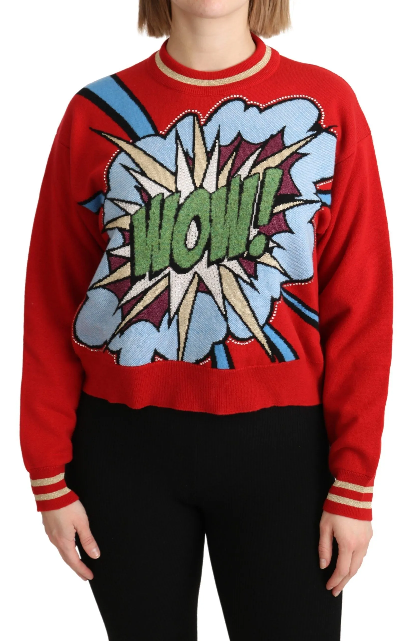 Dolce & Gabbana Radiant Cartoon Motive Cashmere Women's Sweater