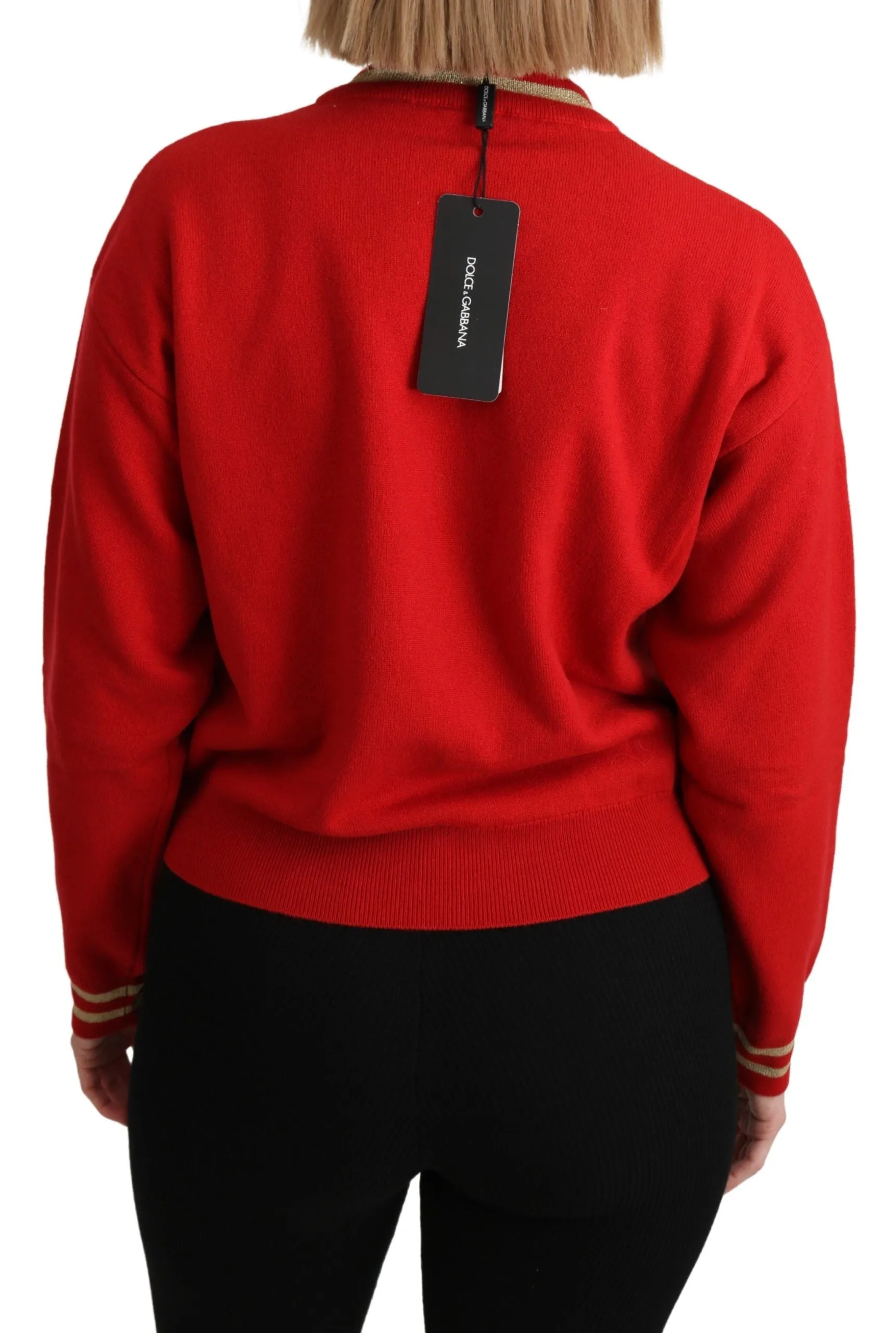 Dolce & Gabbana Radiant Cartoon Motive Cashmere Women's Sweater
