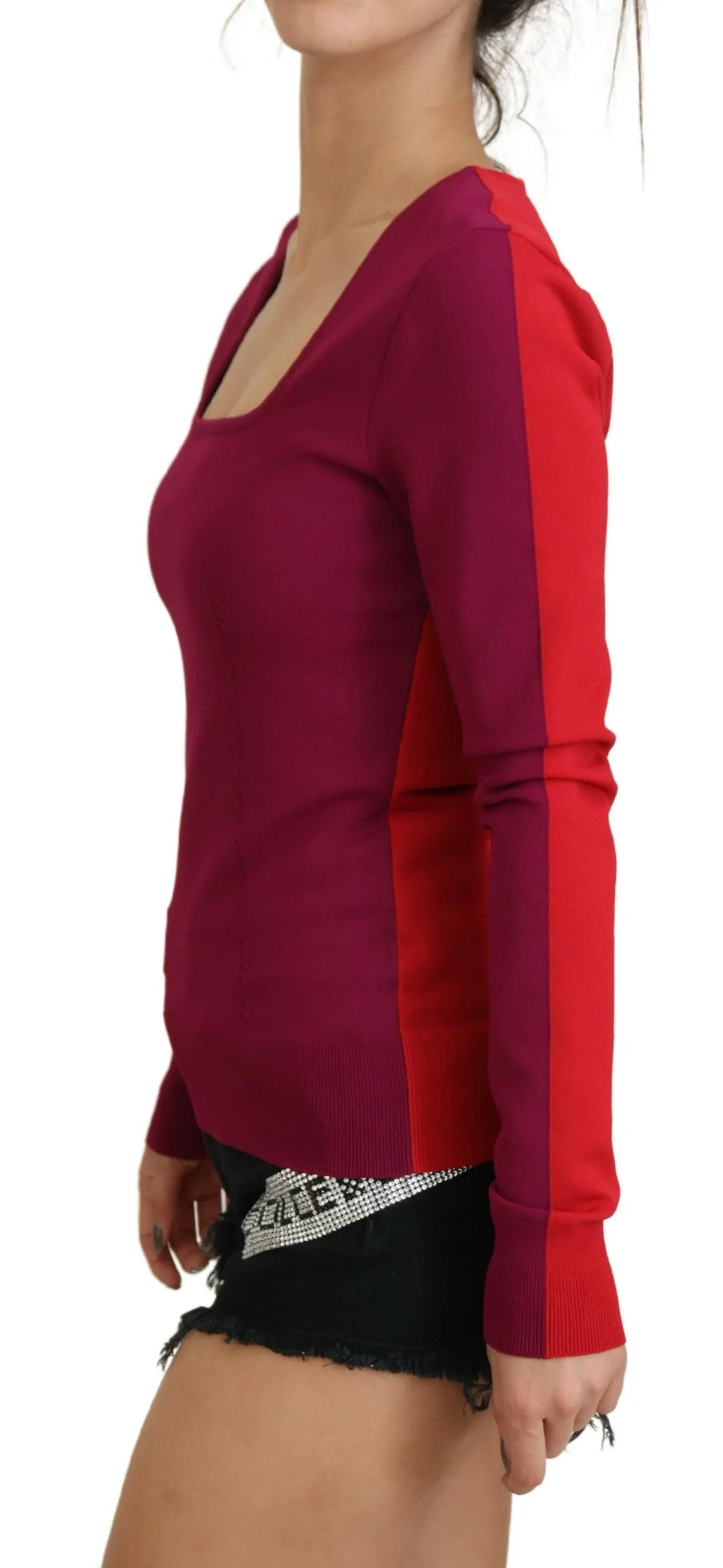 Dolce & Gabbana Square Neck Pullover Women's Sweater