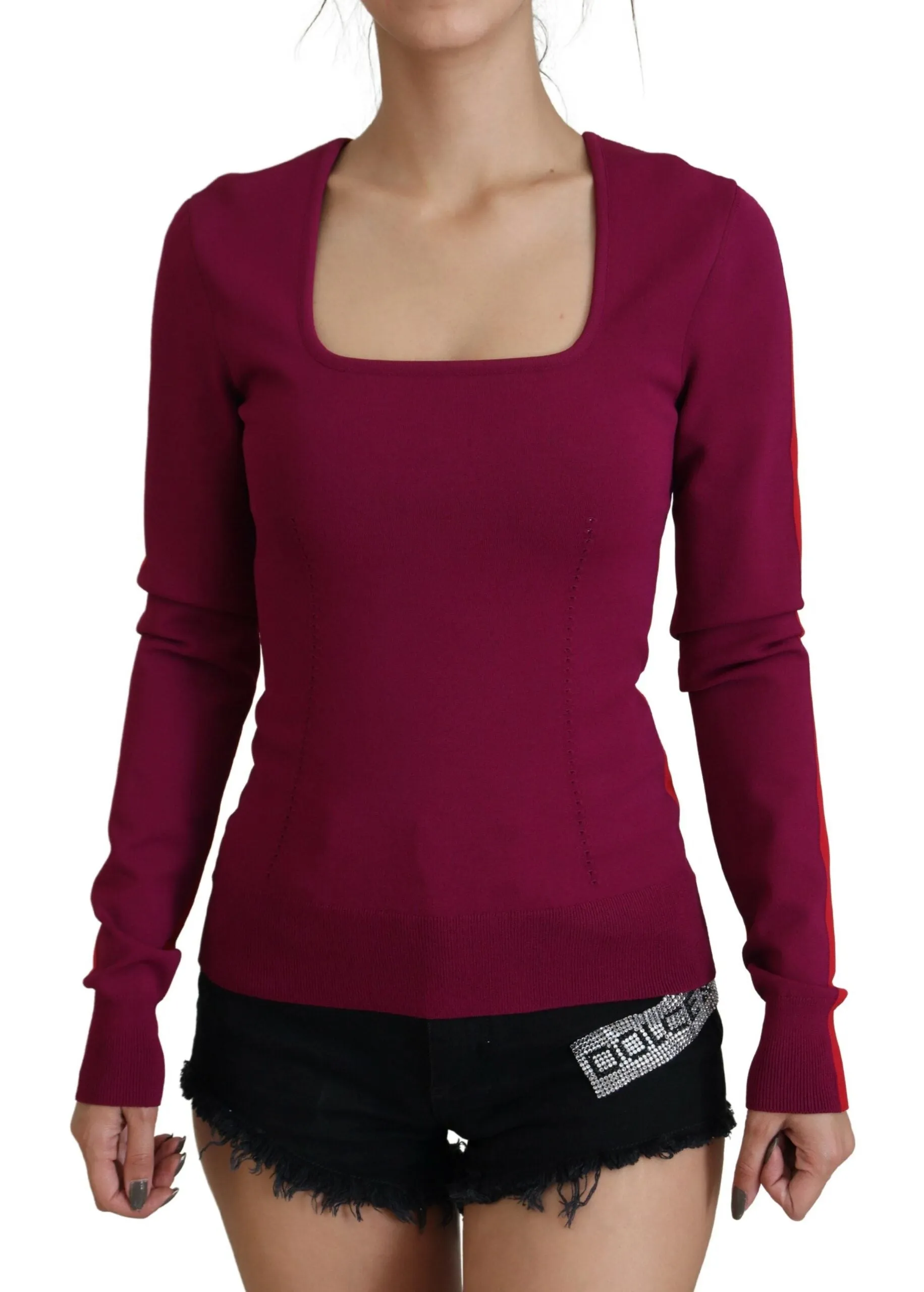 Dolce & Gabbana Square Neck Pullover Women's Sweater