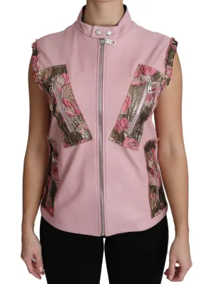 Dolce & Gabbana Stunning Sleeveless Leather Women's Vest